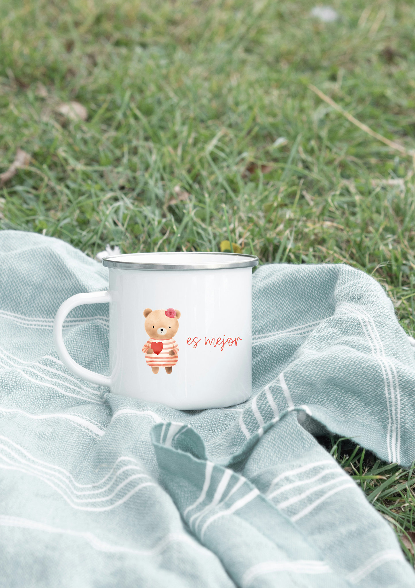 Tazas x 2 estilo vintage SAN VALENTÍN personalizada
