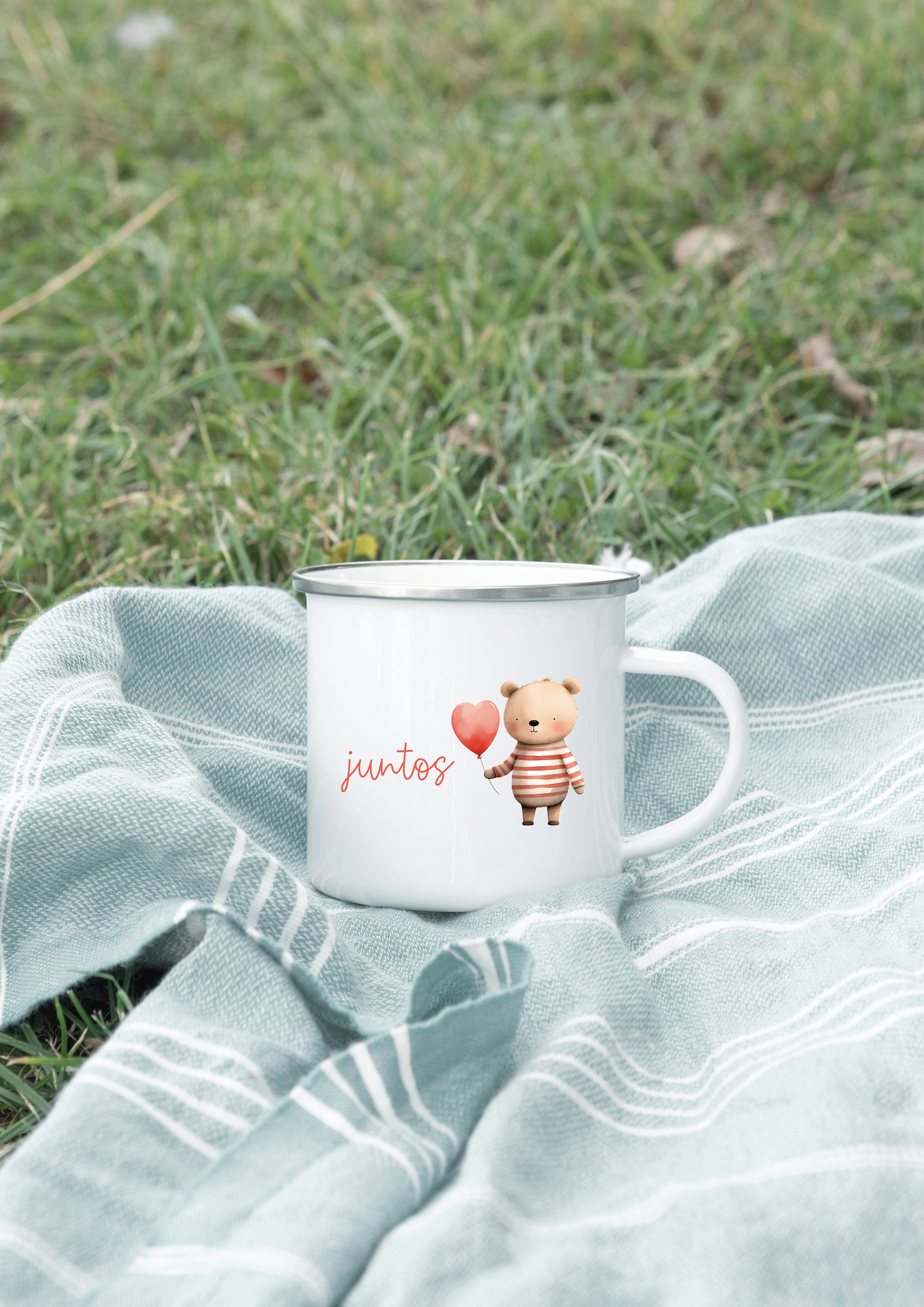 Tazas x 2 estilo vintage SAN VALENTÍN personalizada