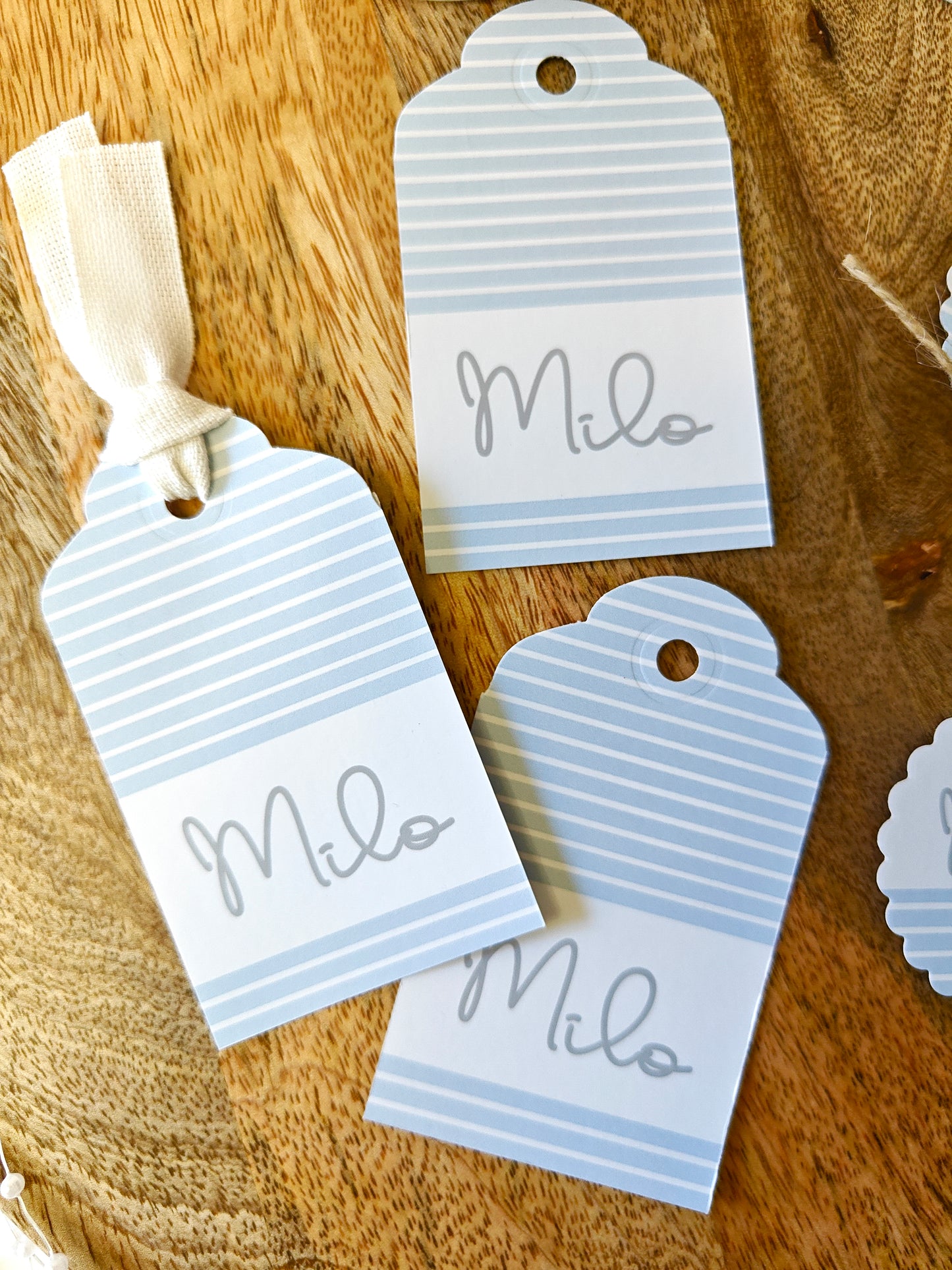 Pack x 15 Etiquetas personalizadas Bautizo COLECCIÓN BALLÓN