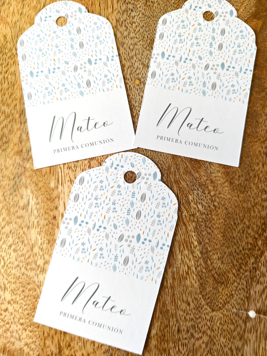 Pack Etiquetas personalizadas Comunión COLECCIÓN GIOVANNI