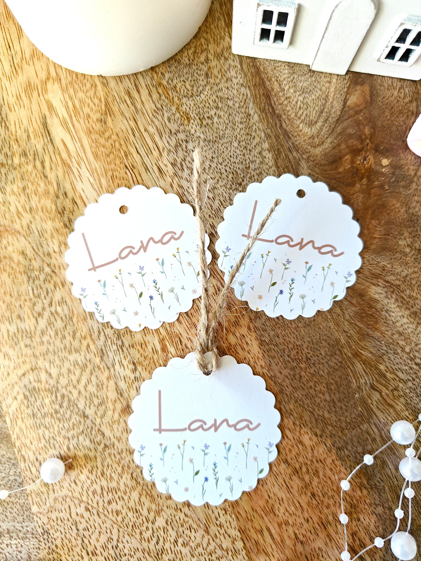 Pack x 15 Etiquetas redondas personalizadas Bautizo COLECCIÓN ACUARELAS