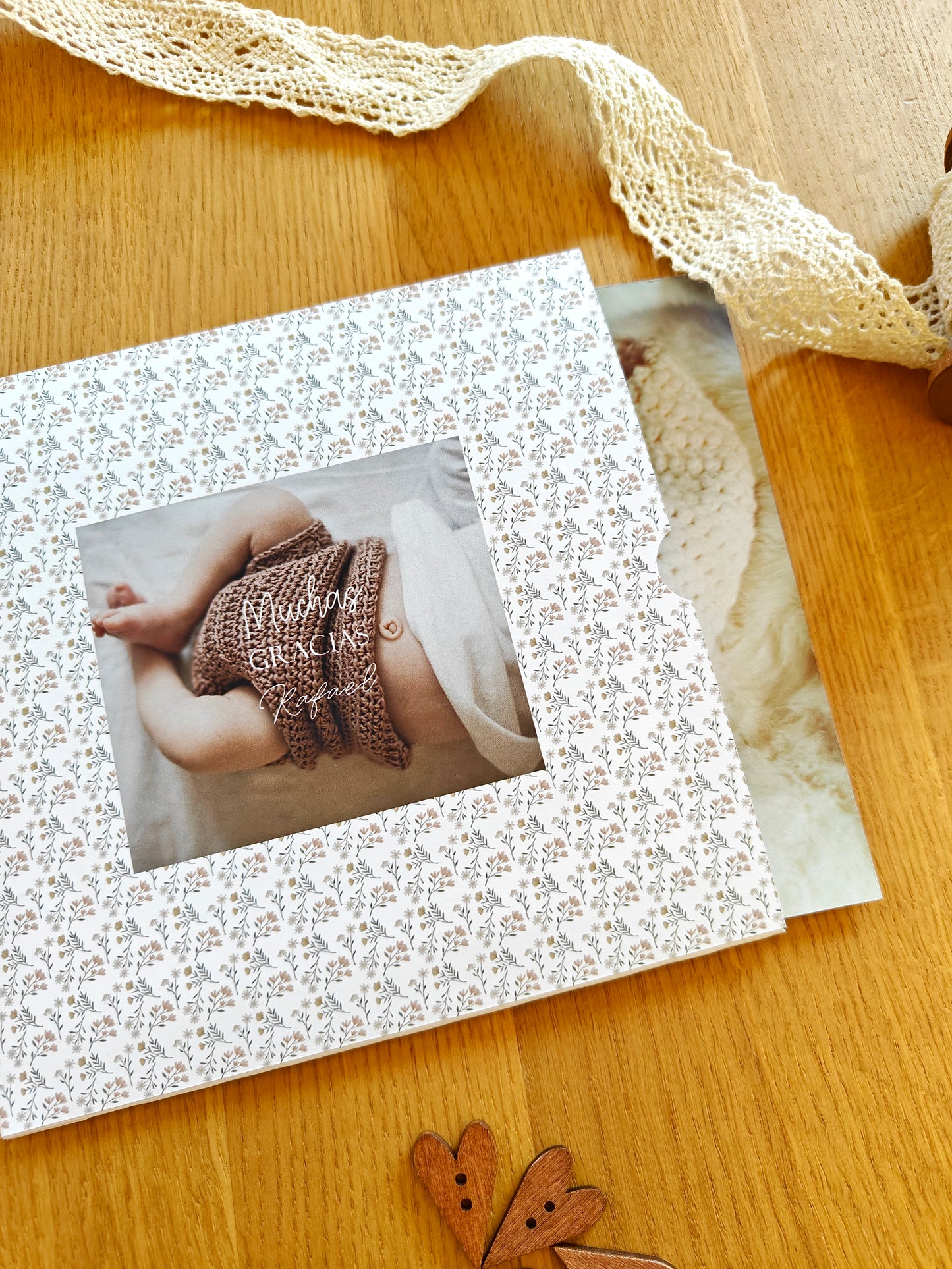 Recordatorio Polaroid personalizado Bautizo COLECCIÓN BARI