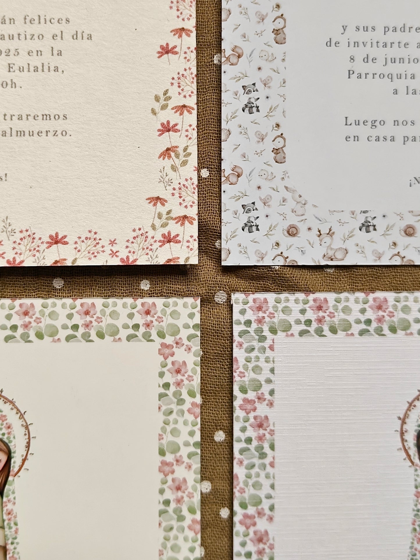 Invitación impresa personalizada Comunión COLECCIÓN VIRGENCITA