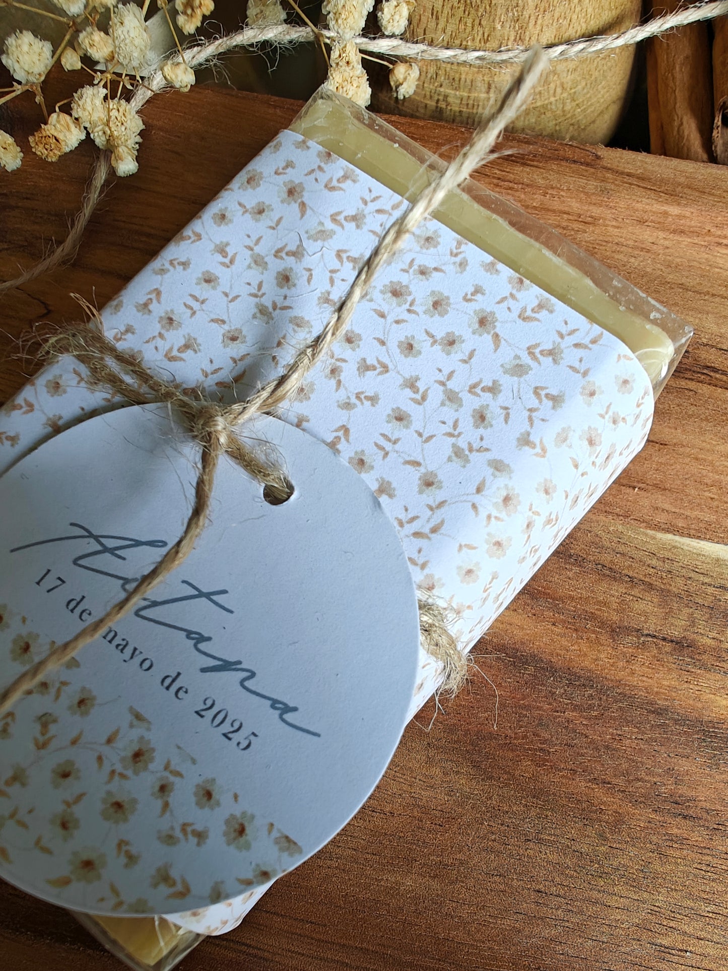 Jabón de MARSELLA personalizado Comunión COLECCIÓN CAMOMILE