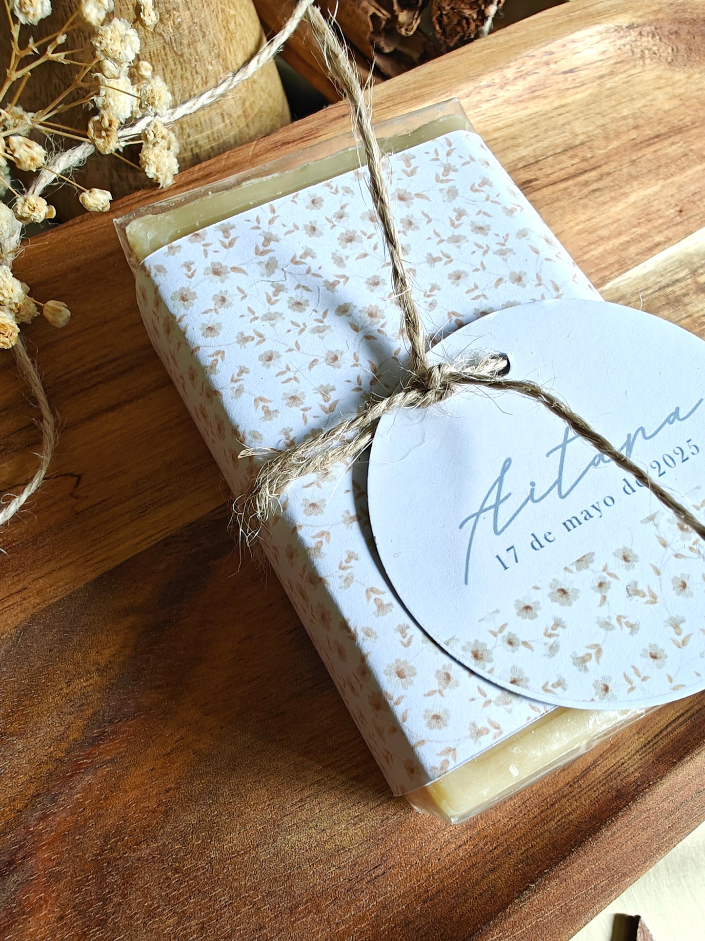 Jabón de MARSELLA personalizado Comunión COLECCIÓN CAMOMILE