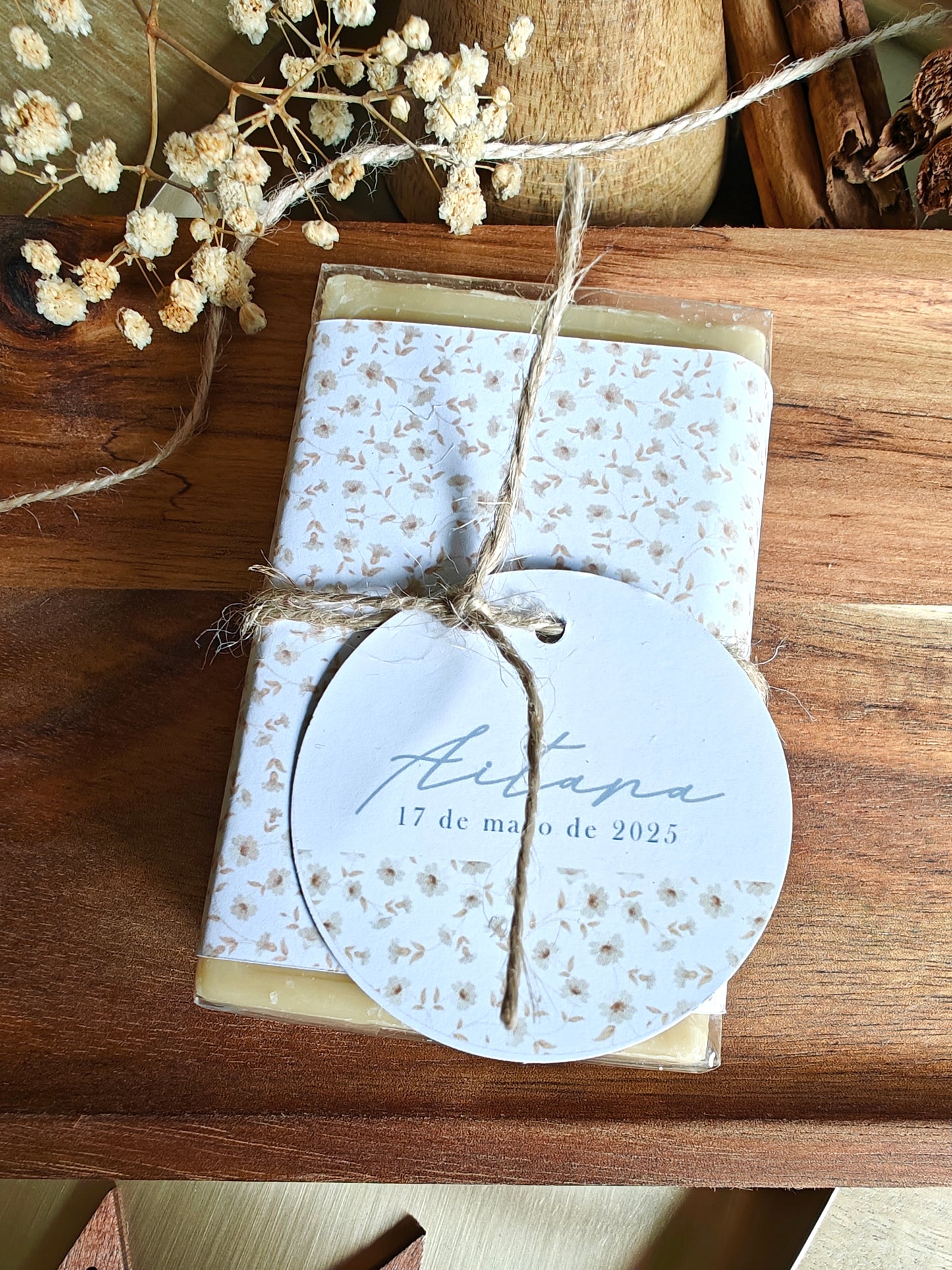 Jabón de MARSELLA personalizado Comunión COLECCIÓN CAMOMILE