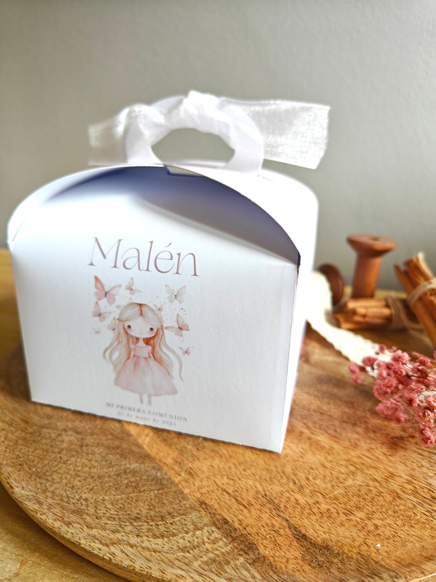 Caja Big Box personalizada Comunión COLECCIÓN BUTTERFLY