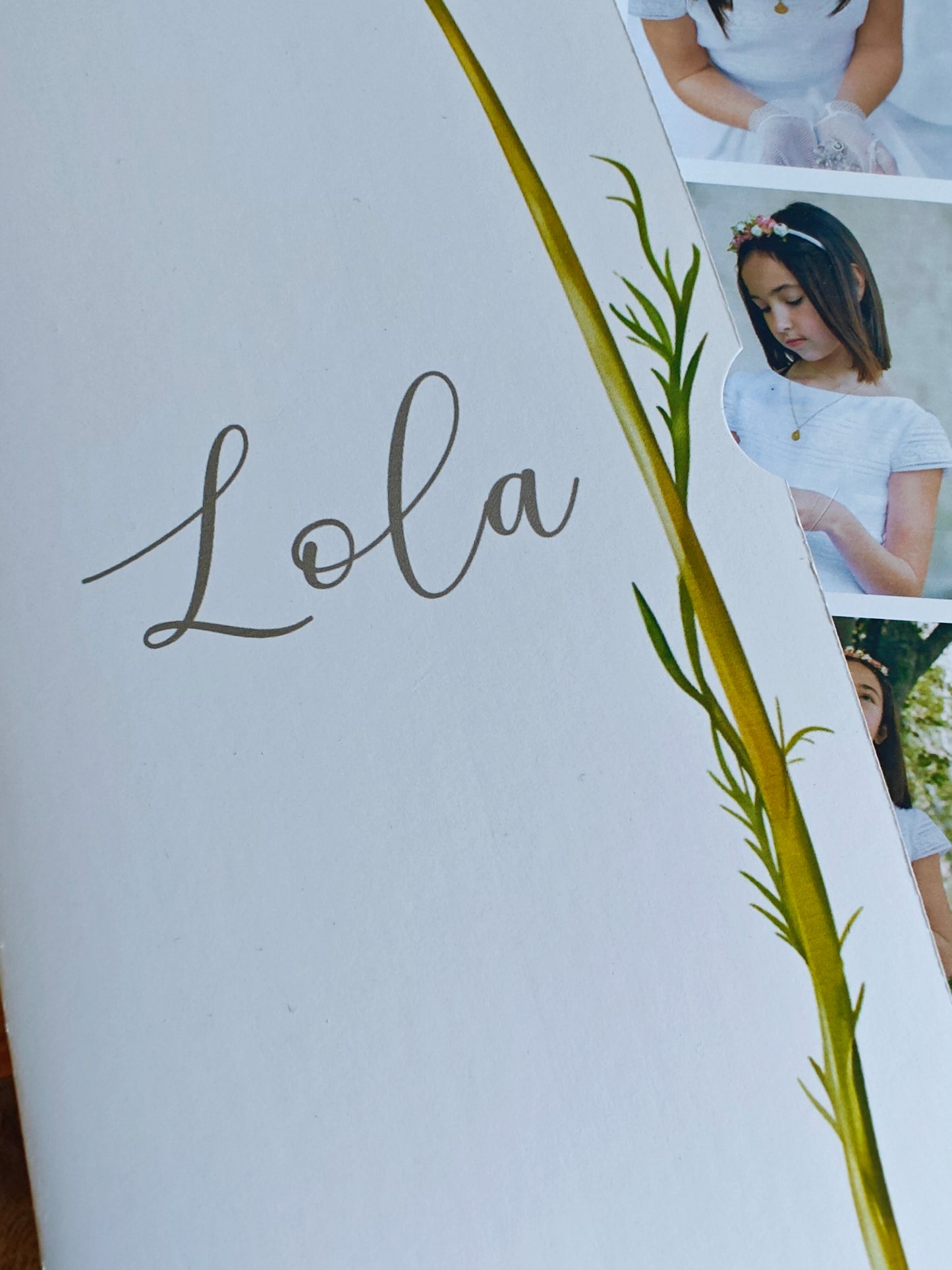 Recordatorio con foto personalizado (fotomatón) COLECCIÓN MARGHERITA