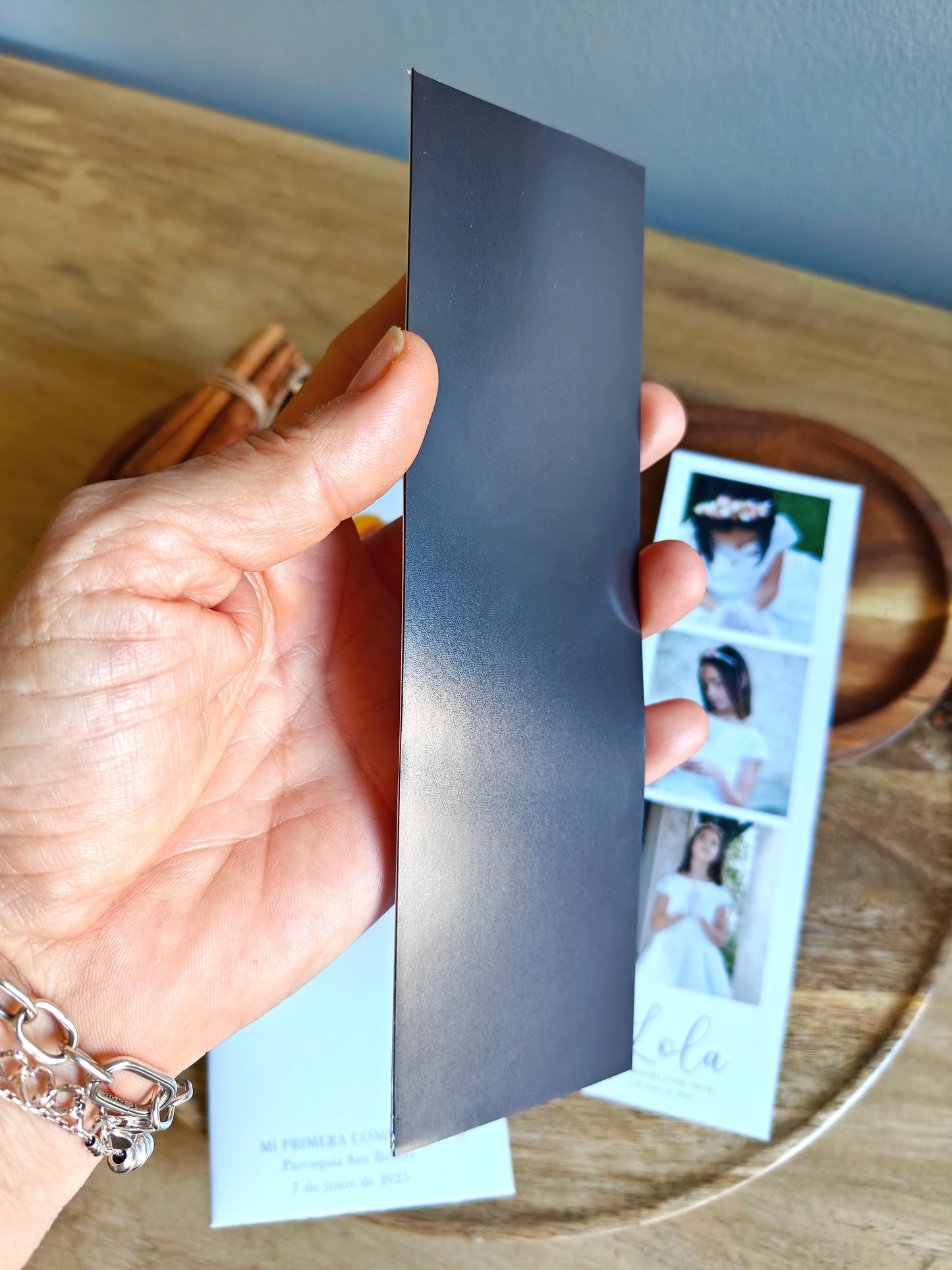Recordatorio con foto personalizado (fotomatón) COLECCIÓN MARGHERITA