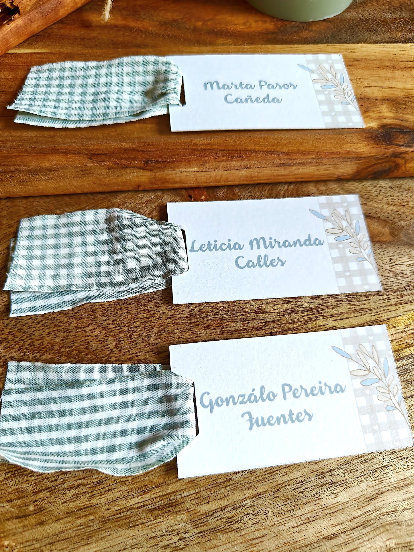 Pack Posición de mesa o place card personalizado Comunión