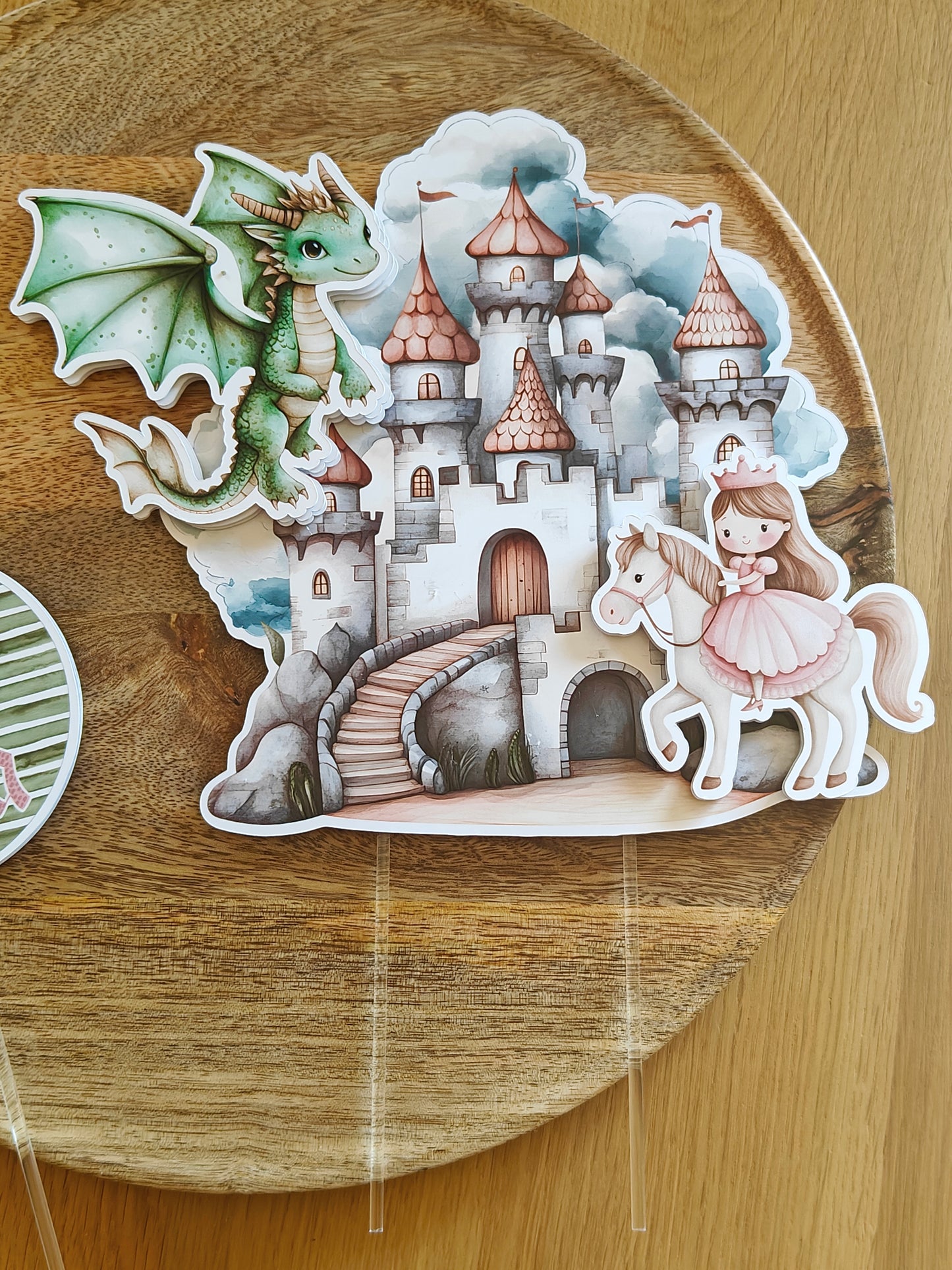 Topper tarta x2 personalizados Festejos y cumpleaños