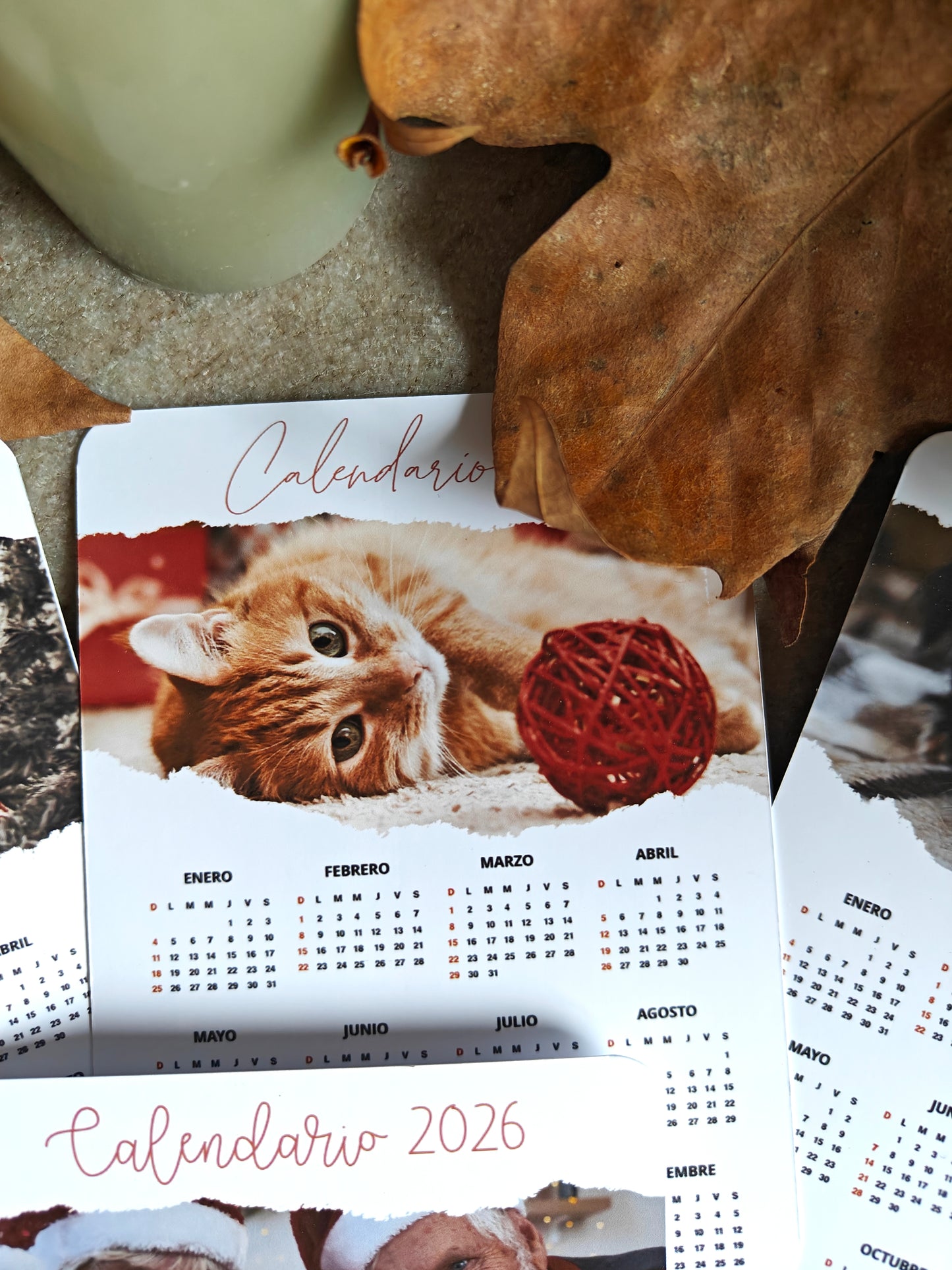 Calendario 2026 con foto papel o imán