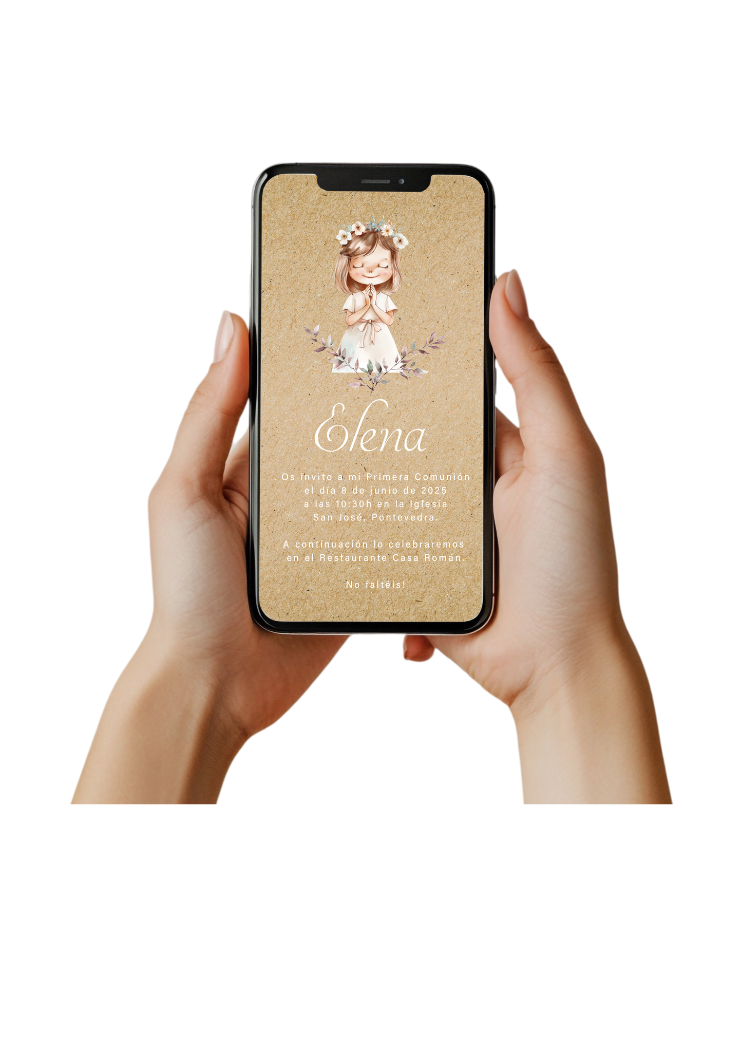 Invitación digital personalizada Comunión COLECCIÓN FOREST
