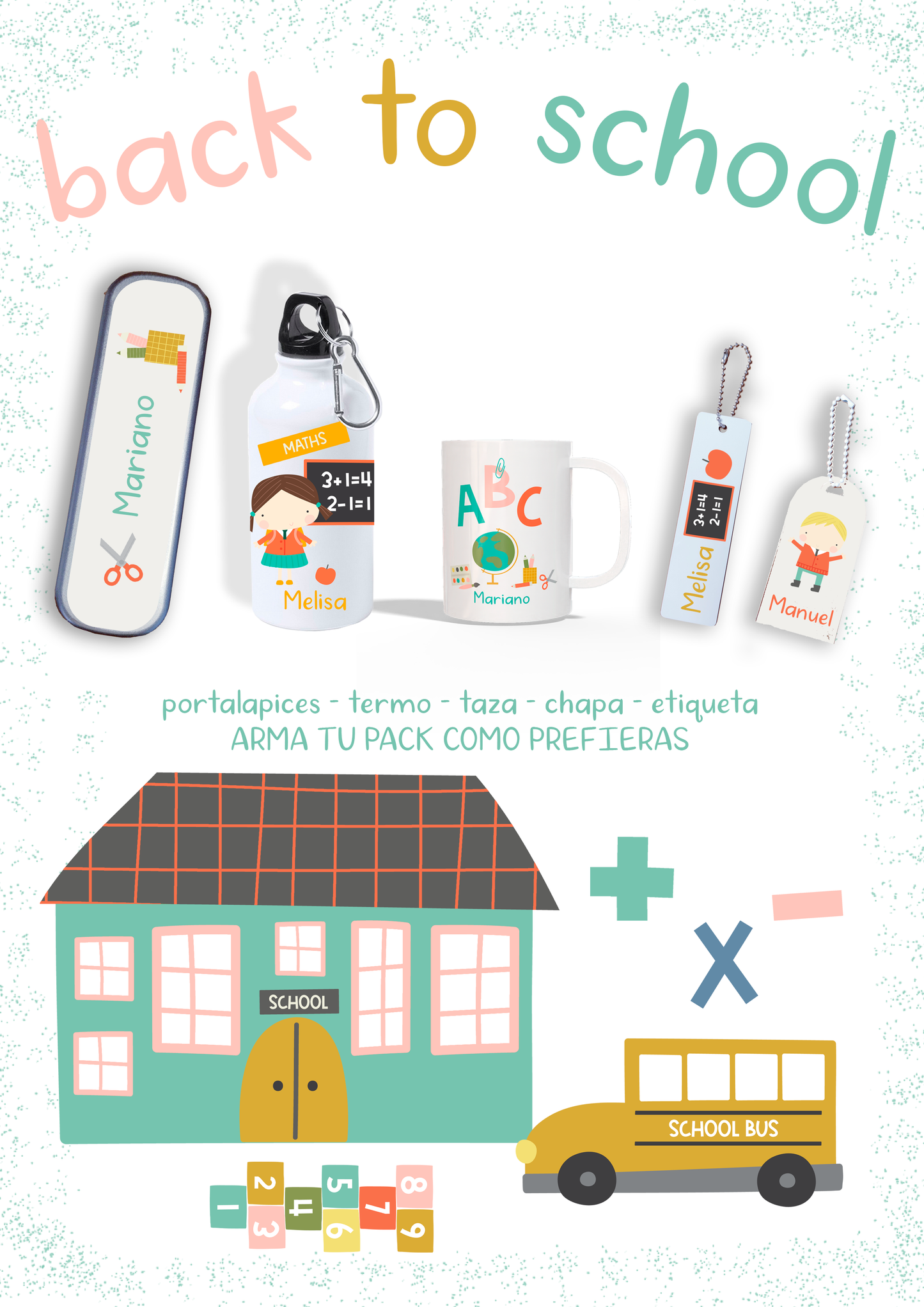 Pack VUELTA AL COLE personalizado
