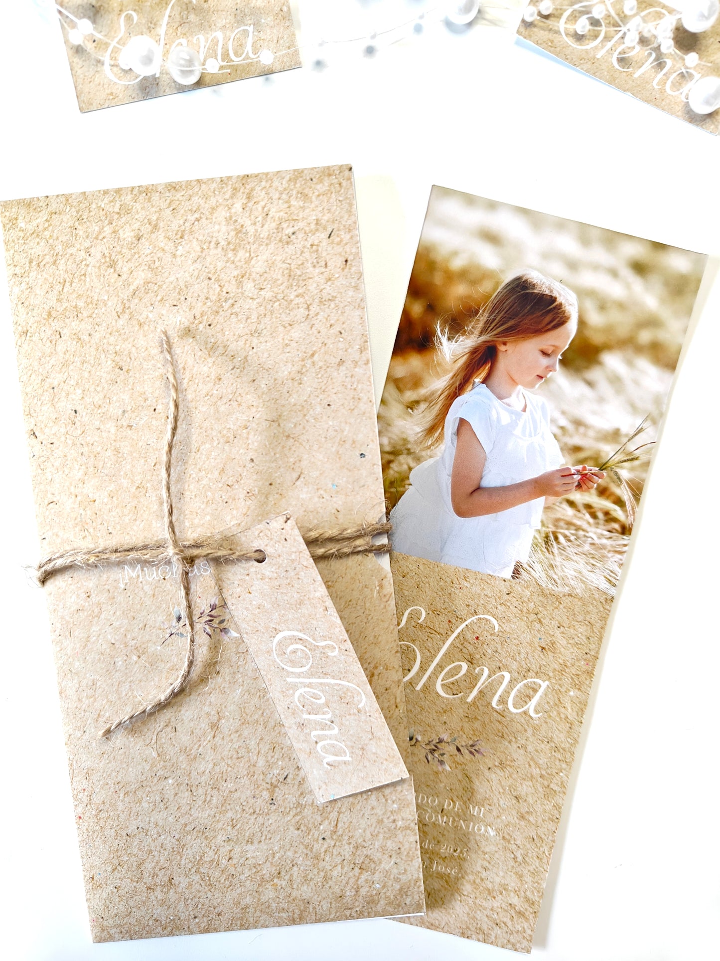Recordatorio con foto personalizado Comunión COLECCIÓN FOREST