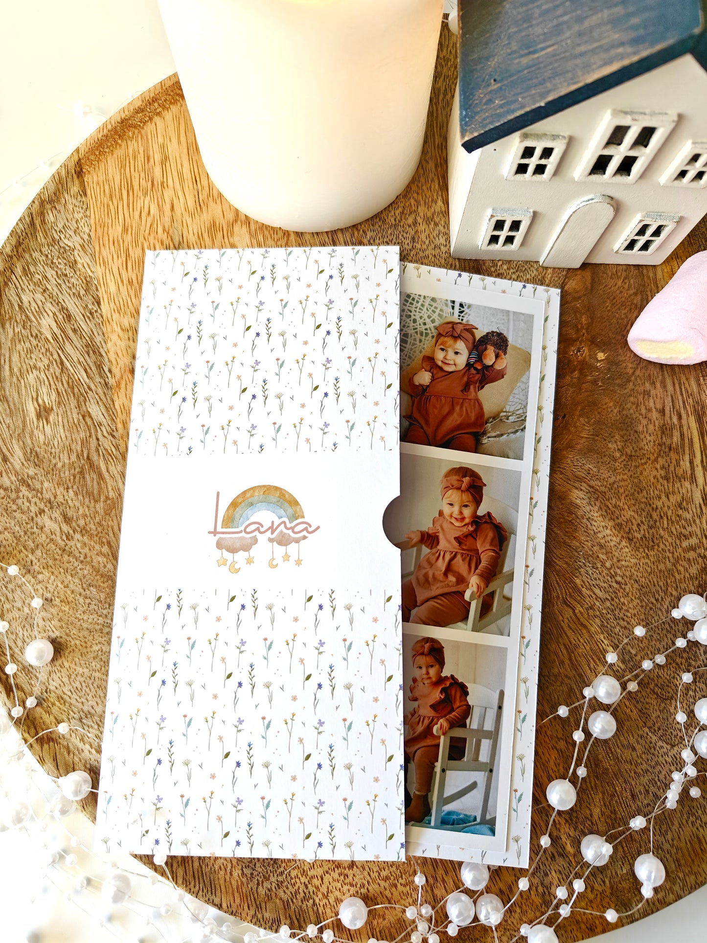 Recordatorio con foto personalizado Bautizo COLECCIÓN ACUARELAS