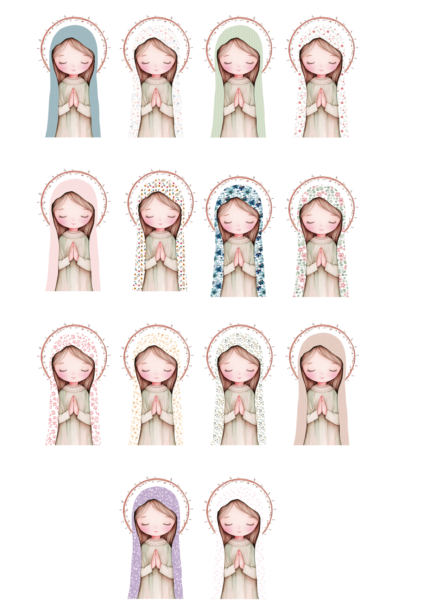 Invitación digital personalizada Comunión VIRGENCITA
