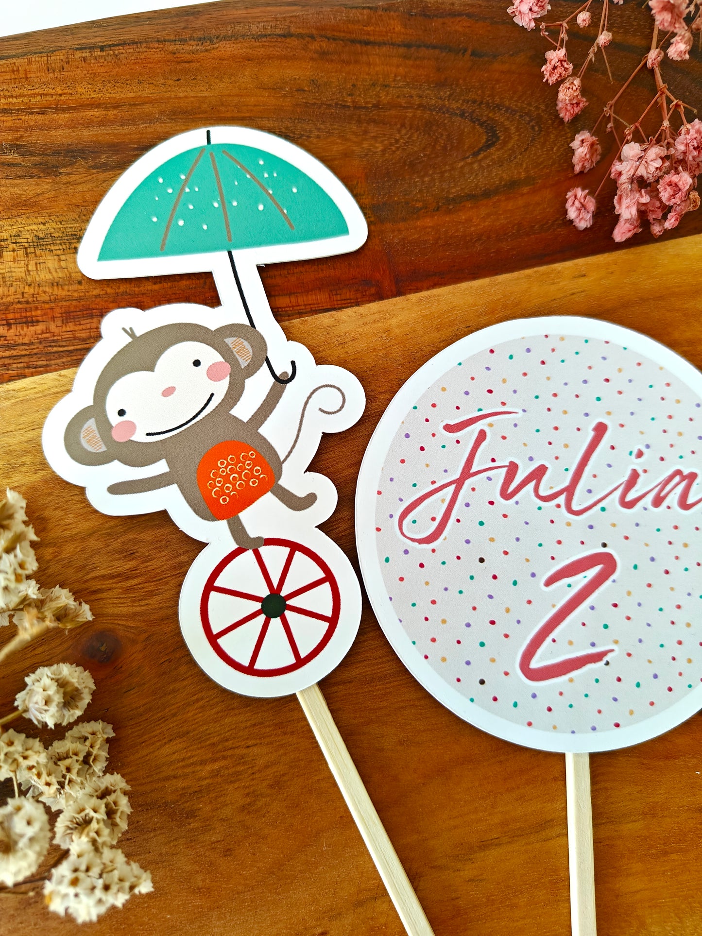 adornos personalizados para tartas