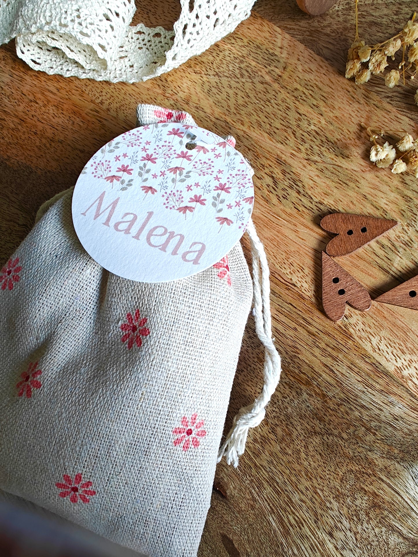 Bolsa algodón personalizada Bautizo COLECCIÓN ANGELITO
