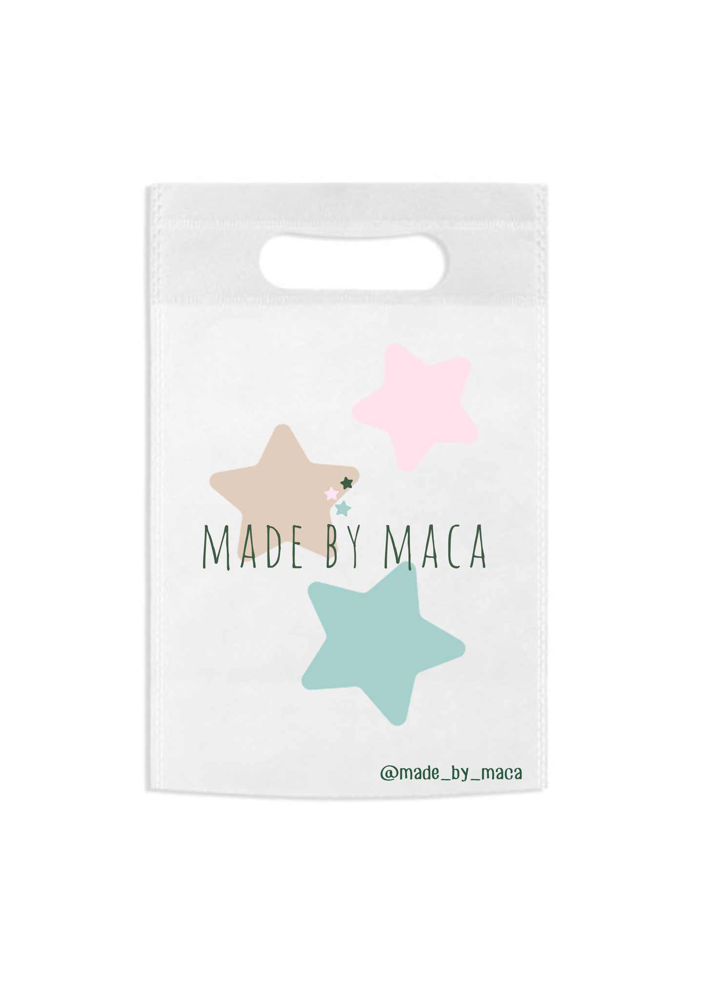 Bolsa asa simil tela, personalizada Festejos y cumpleaños