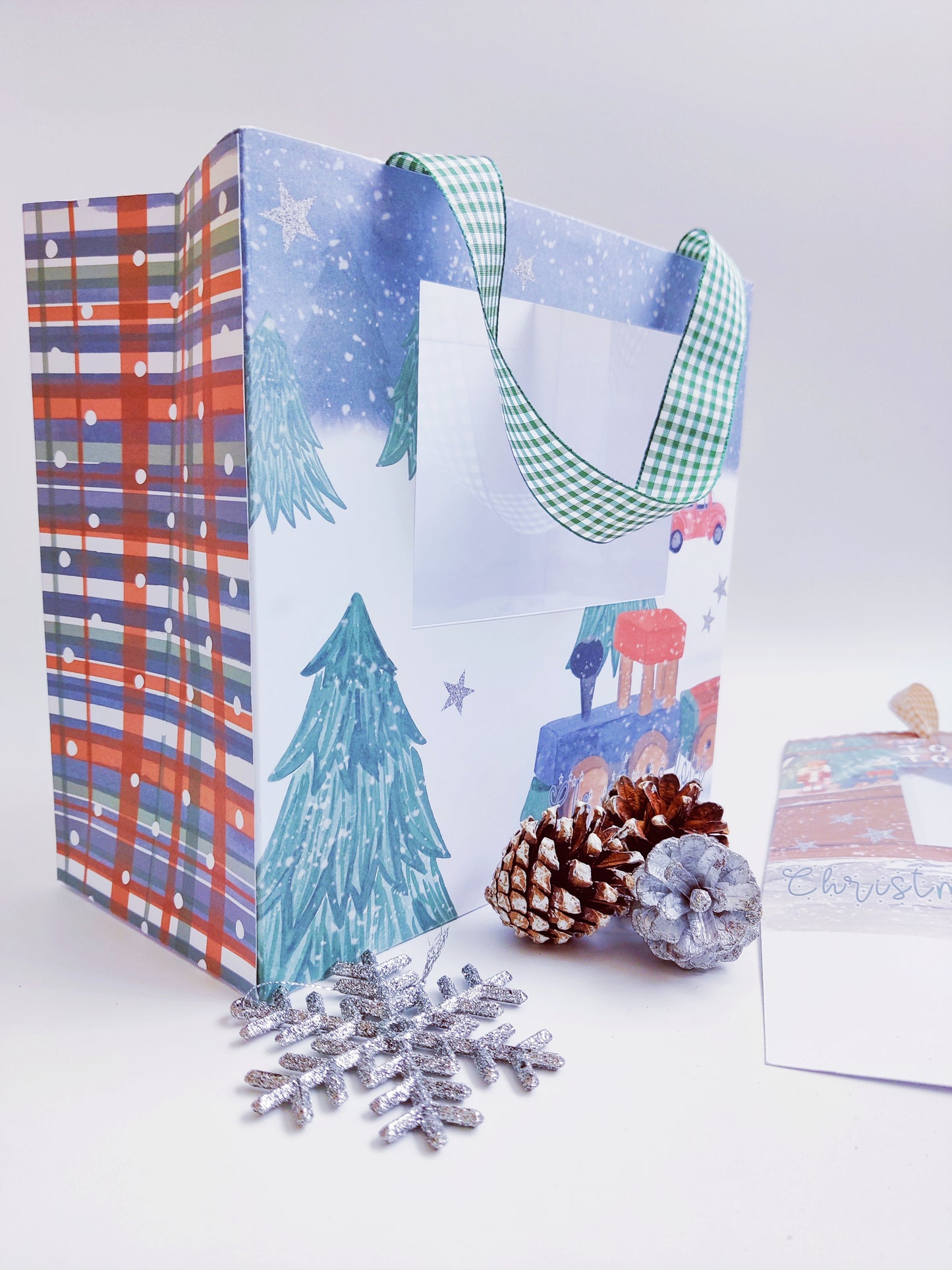 bolsas con personalización navideña