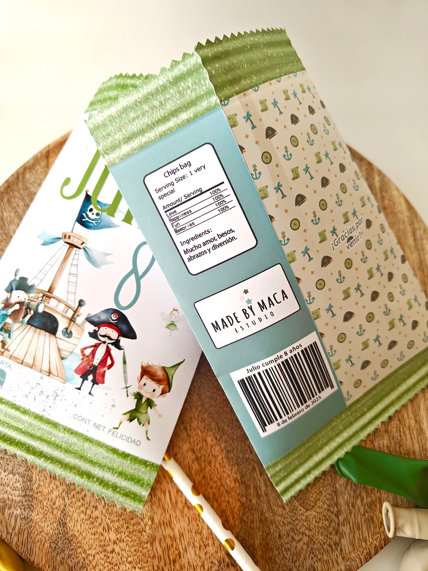 Pack decoración, papelería y detalles (Cuentos clásicos) Festejos y cumpleaños LITTLE PETER