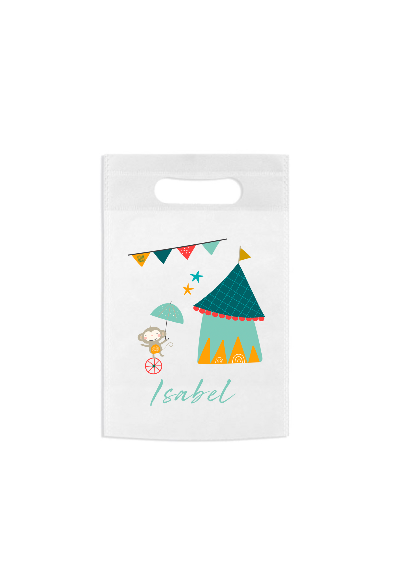 Pack decoración, papelería y detalles Festejos y cumpleaños CIRCUS FUN (con chocolatina)