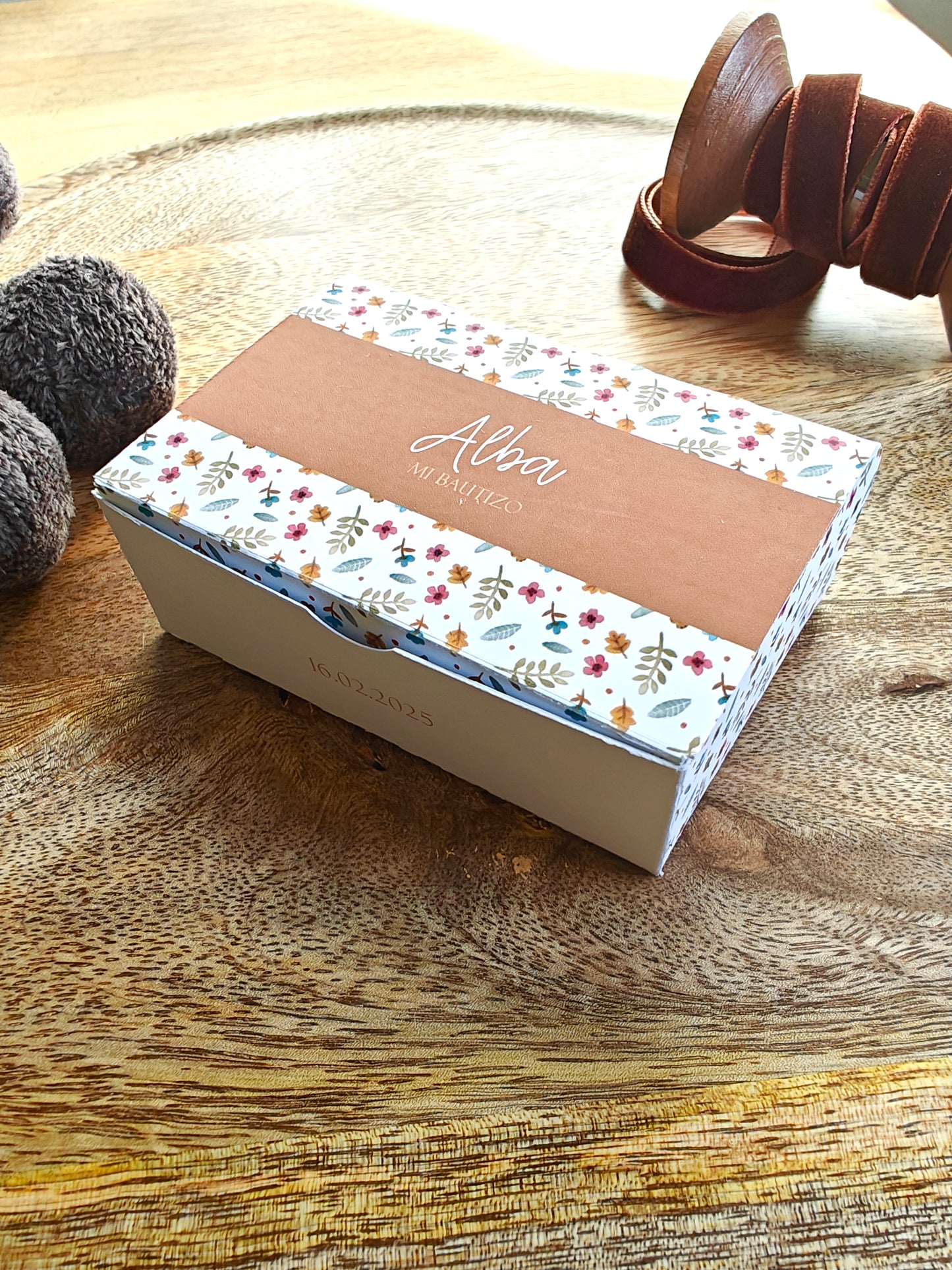Caja cookie personalizada Bautizo COLECCIÓN MARGARITE