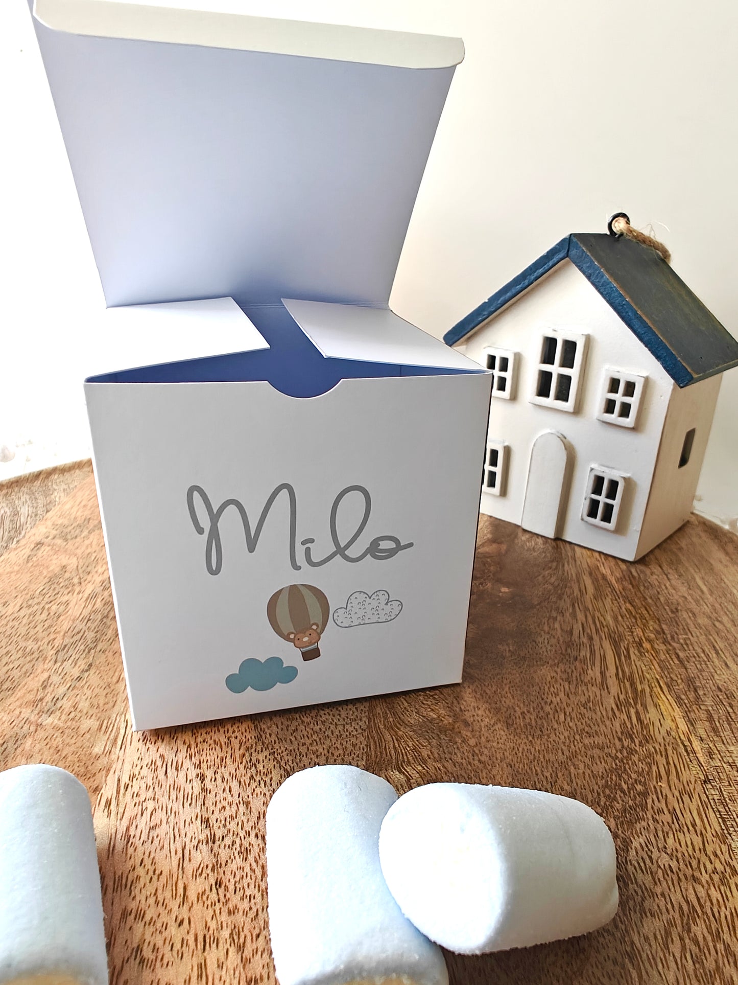 Caja sorpresa con foto personalizada Bautizo COLECCIÓN BALLÓN