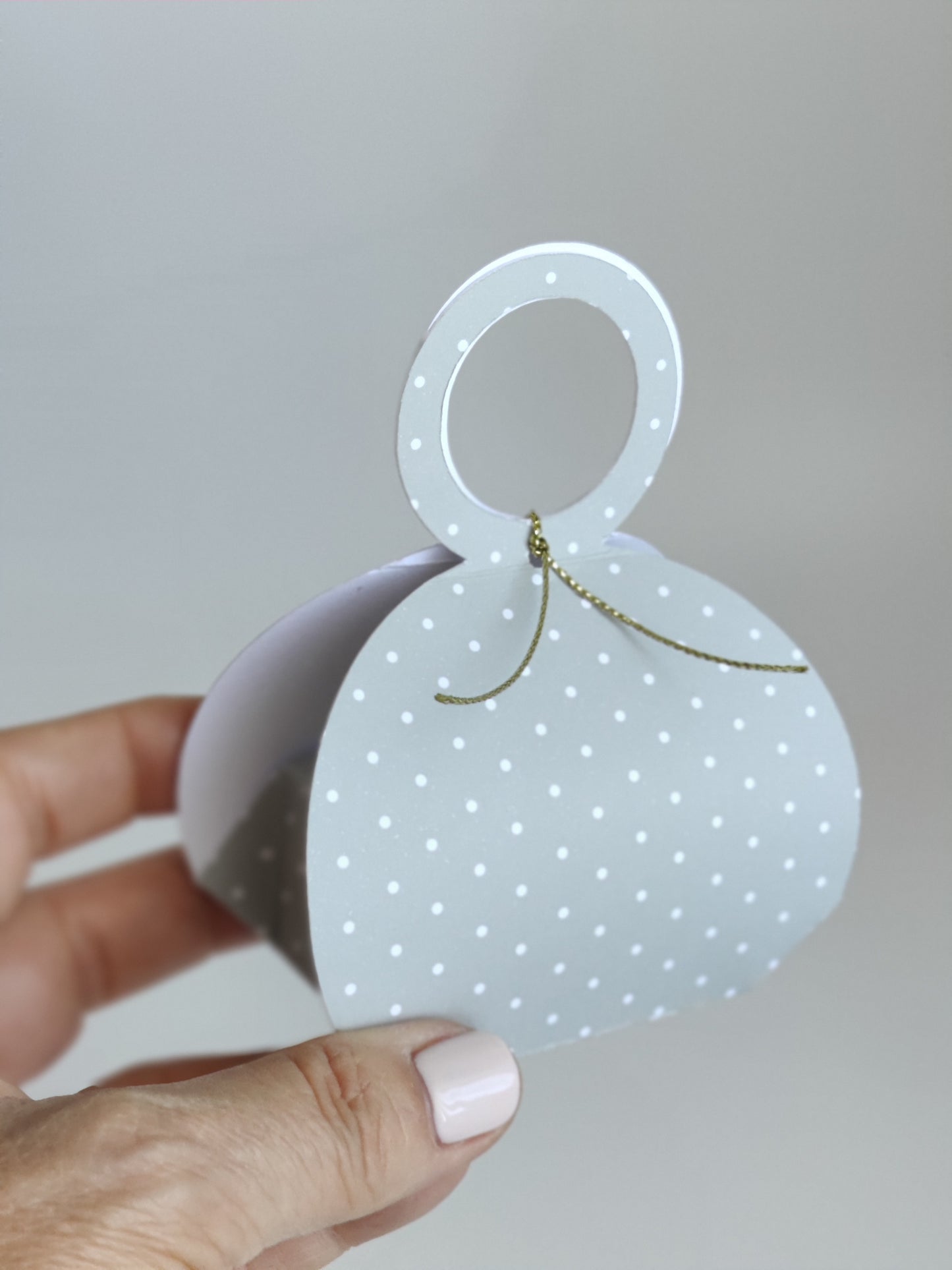 Caja bombonera con asas, personalizada Comunión y Bautizo