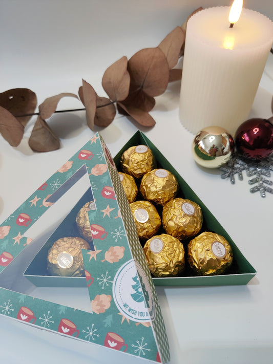 caja personalizada para detalles regalos navidad