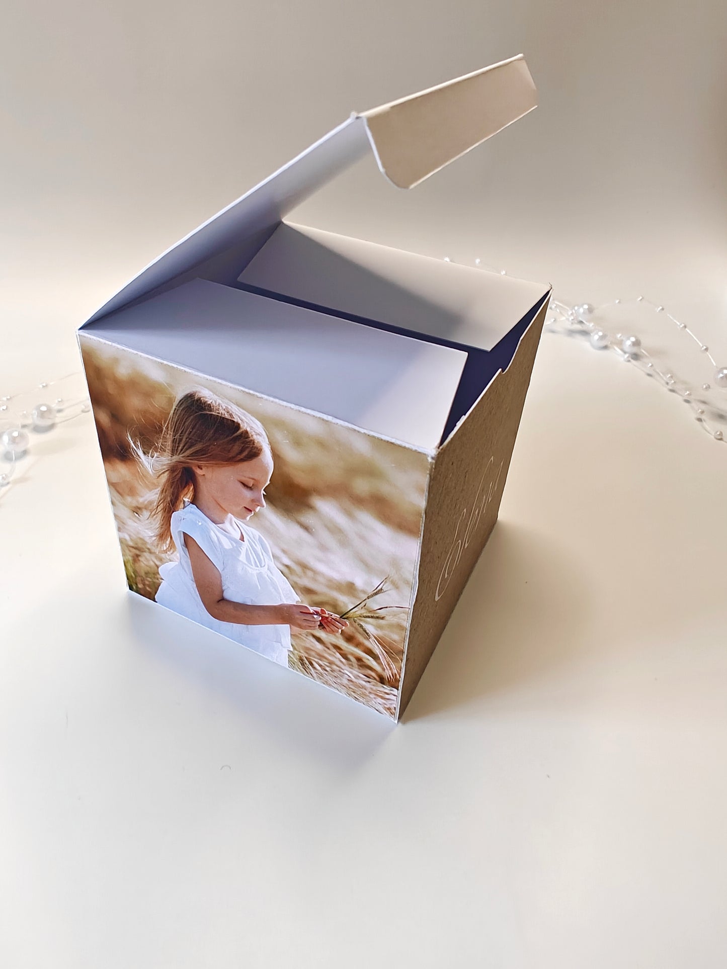 Caja sorpresa con foto personalizada Comunión COLECCIÓN FOREST