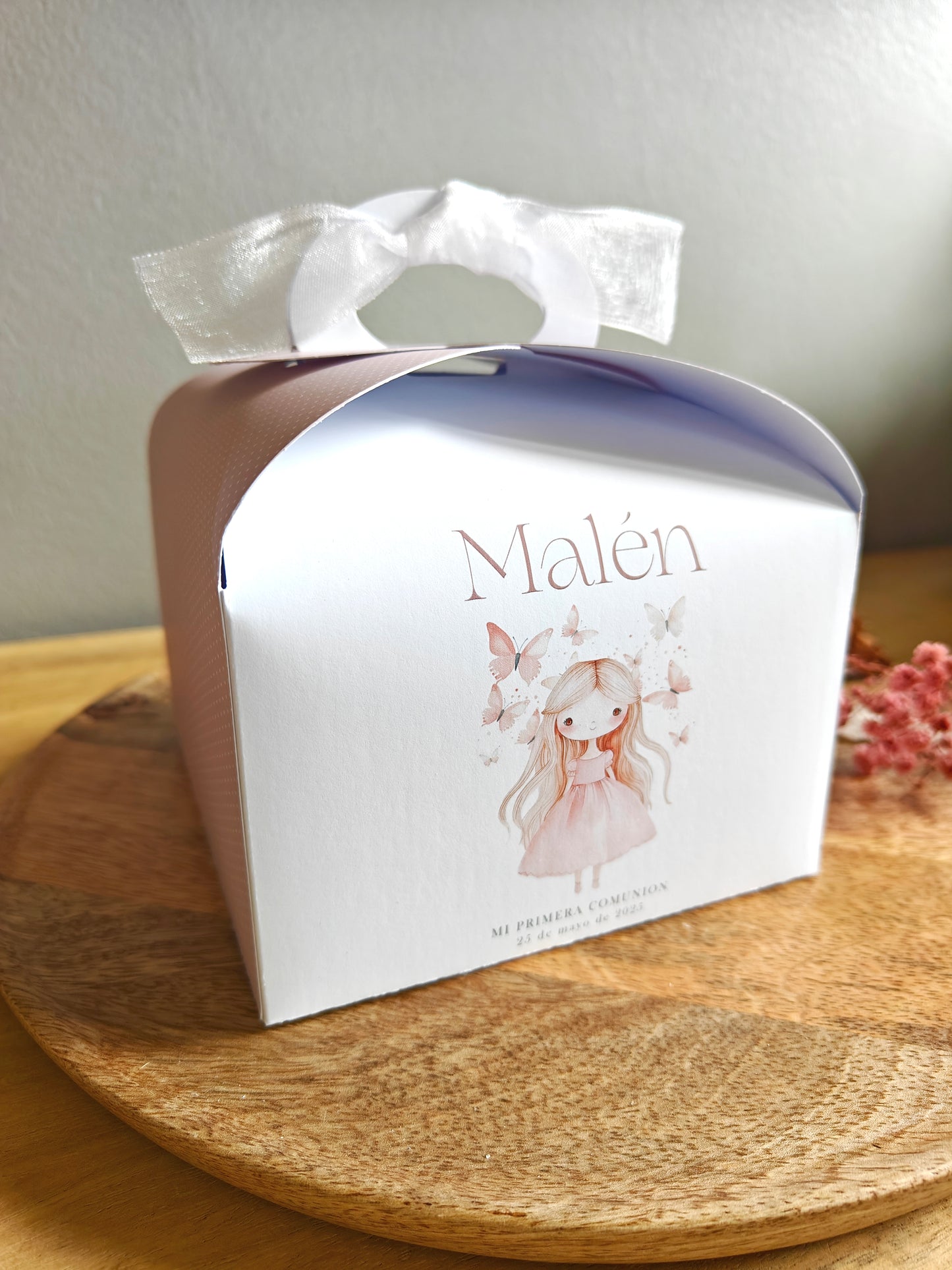 Caja Big Box personalizada Comunión COLECCIÓN BUTTERFLY