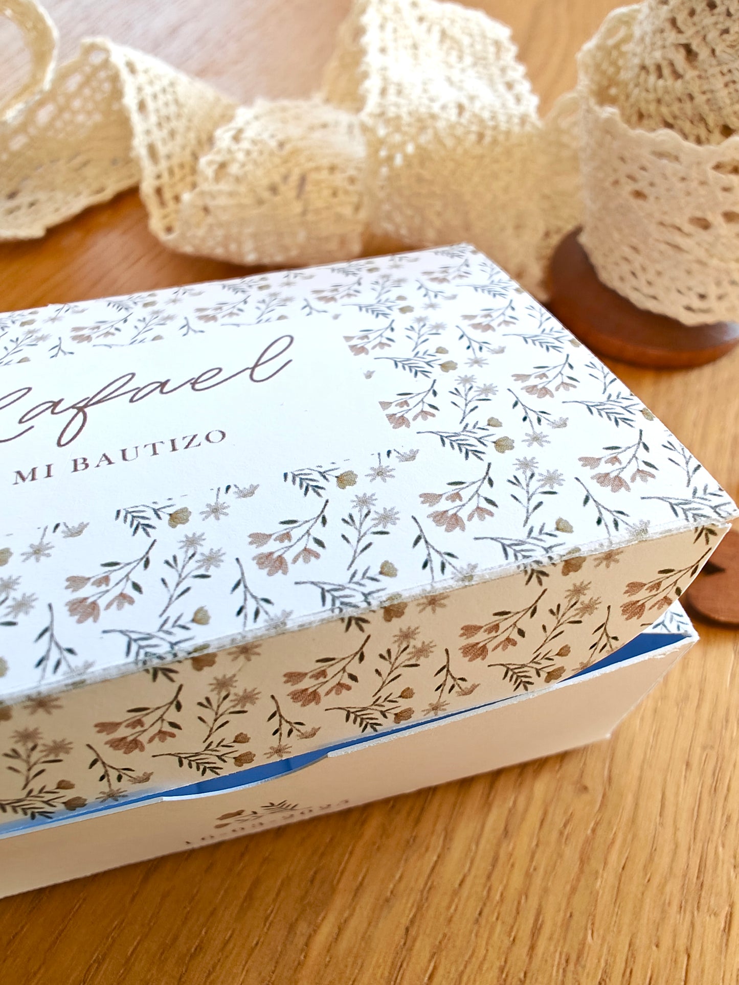 caja para galleta bautizo