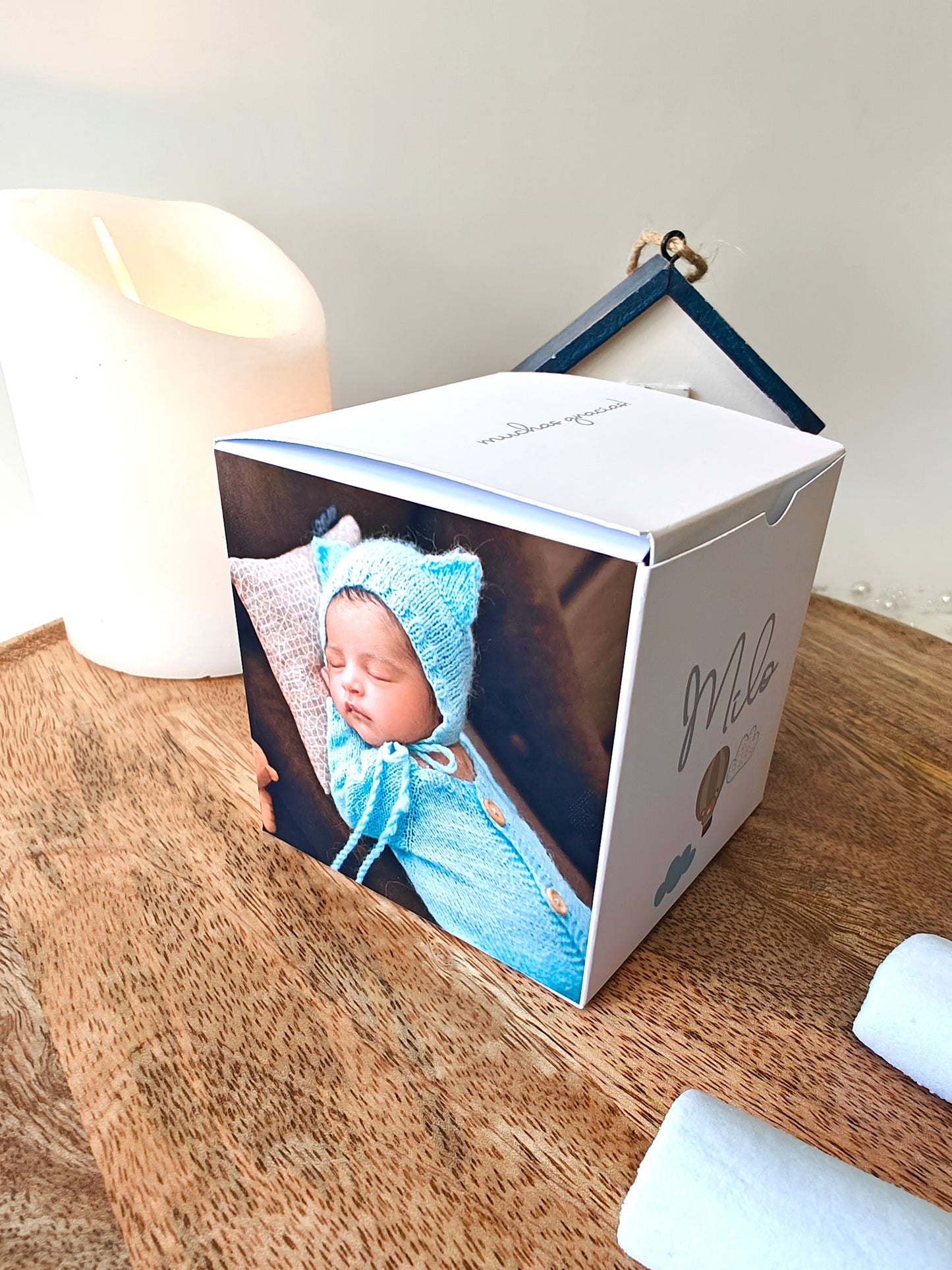 caja chuches bautizo personalizada
