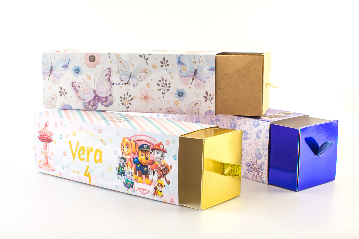 Caja rectangular deslizable personalizada Festejos y cumpleaños