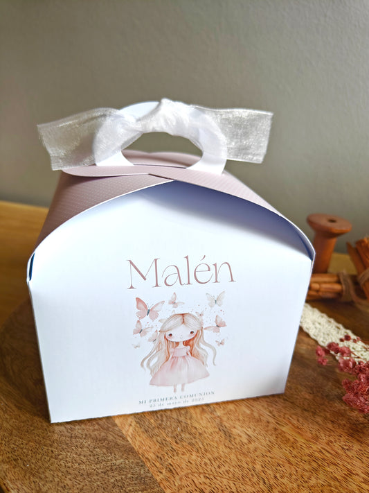 Caja Big Box personalizada Comunión COLECCIÓN BUTTERFLY