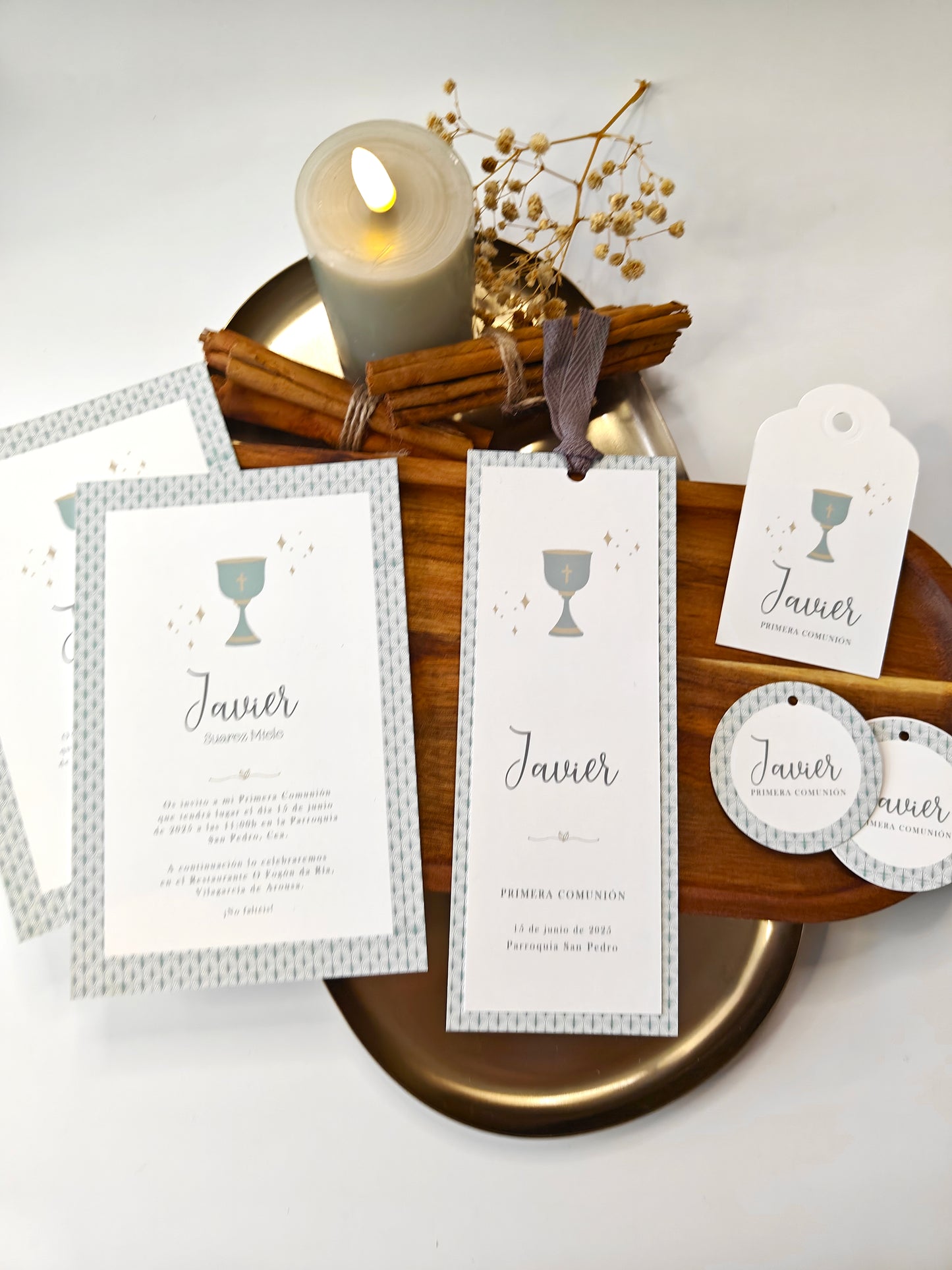 Invitación impresa personalizada Comunón COLECCIÓN IMAGINE CALIZ