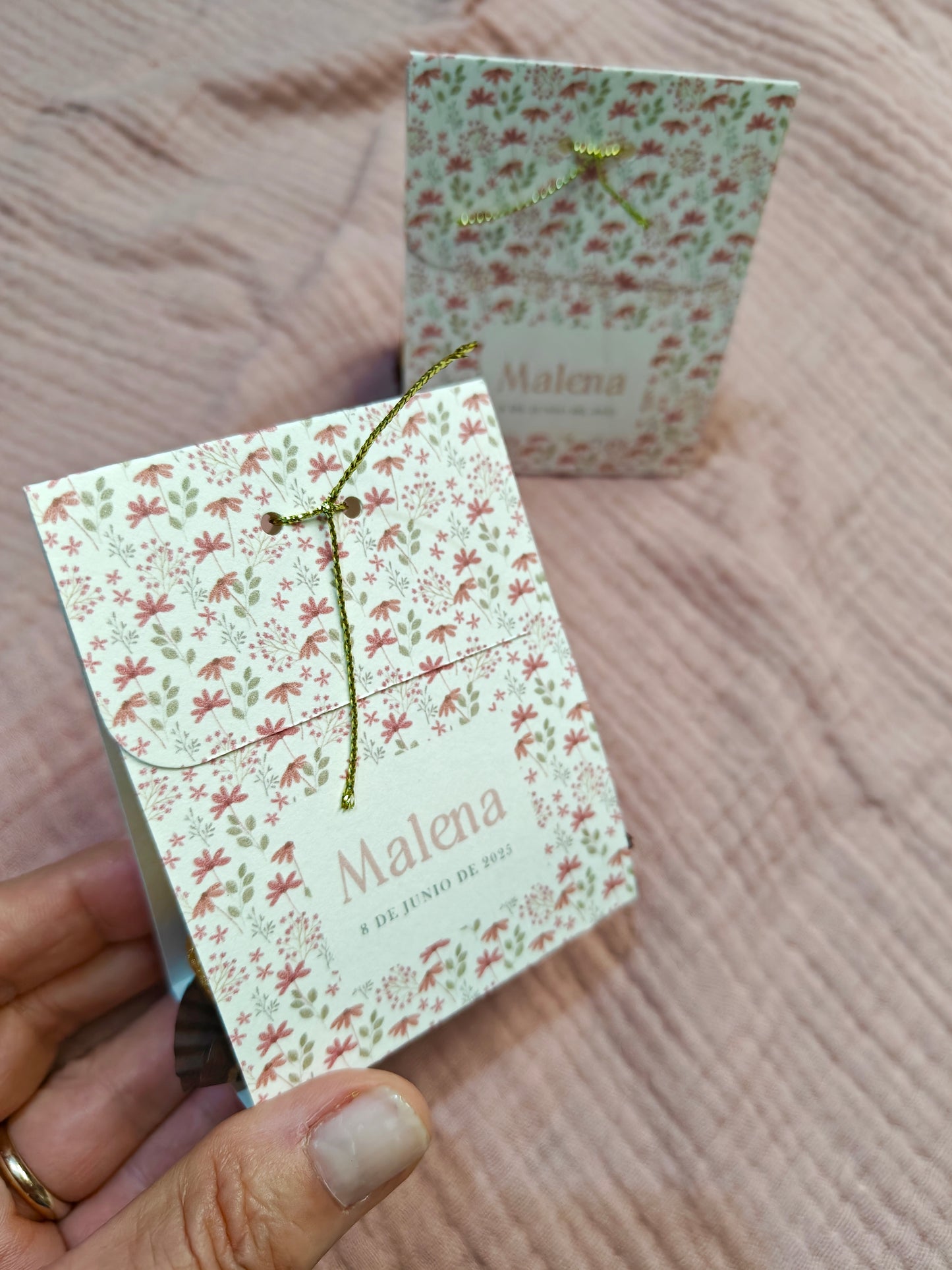 Bombonera sobre, personalizada Comunión COLECCIÓN ANGELITO