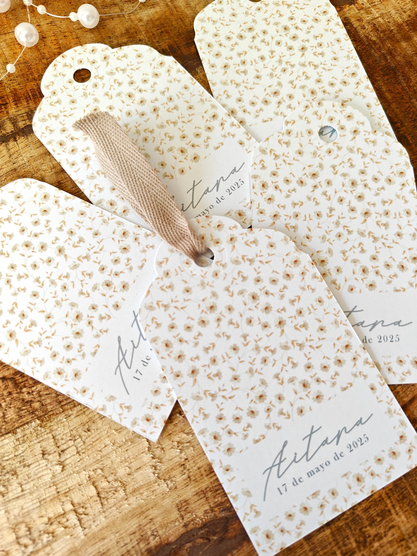 Pack Etiquetas personalizadas Comunión COLECCIÓN CAMOMILE