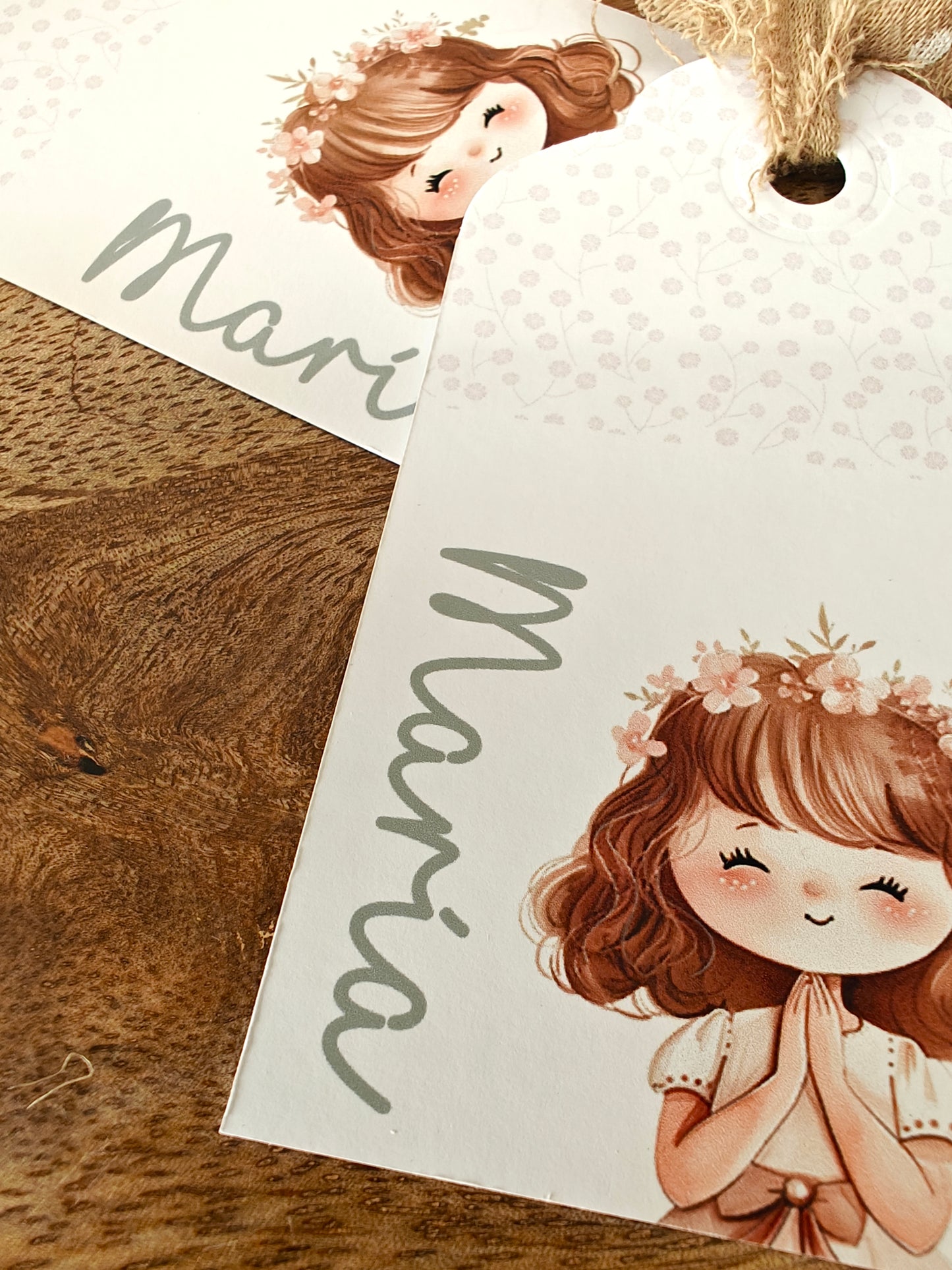Pack x 15 Etiquetas personalizadas Comunión COLECCIÓN ROSA