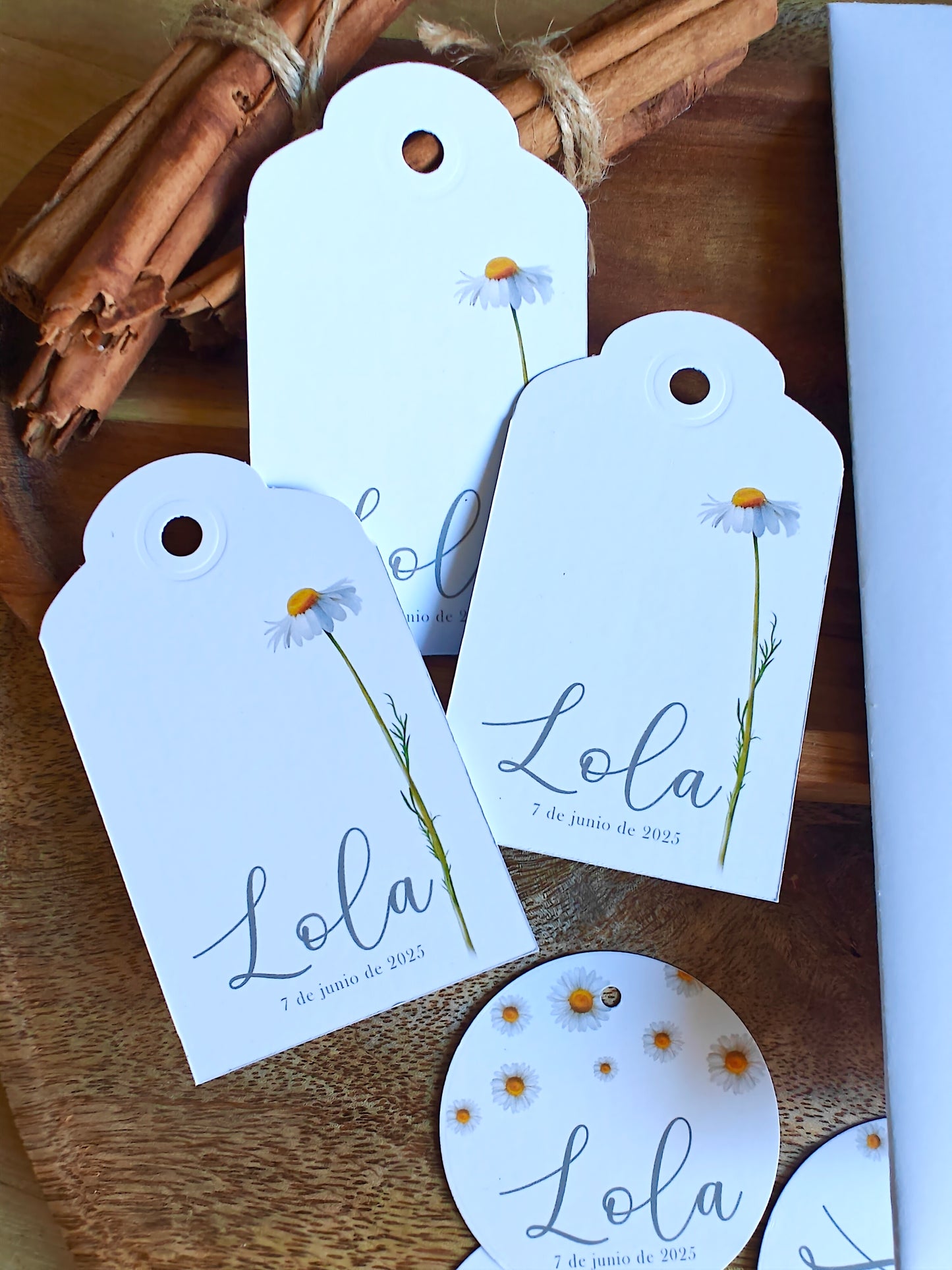Pack x 15 Etiquetas redonda personalizada Comunión COLECCIÓN MARGHERITA