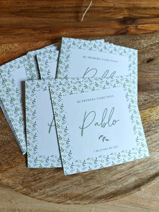 Etiquetas autoadhesivas cuadradas COLECCIÓN HOJITAS