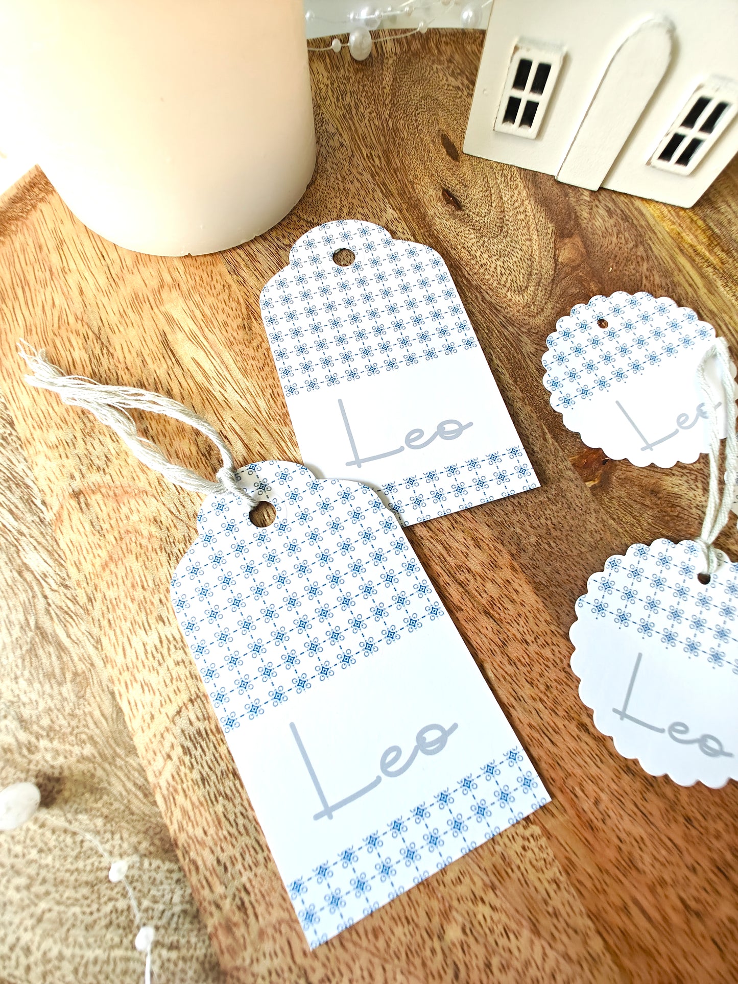 Pack x 15 Etiquetas personalizadas Bautizo COLECCIÓN CIGÜEÑA