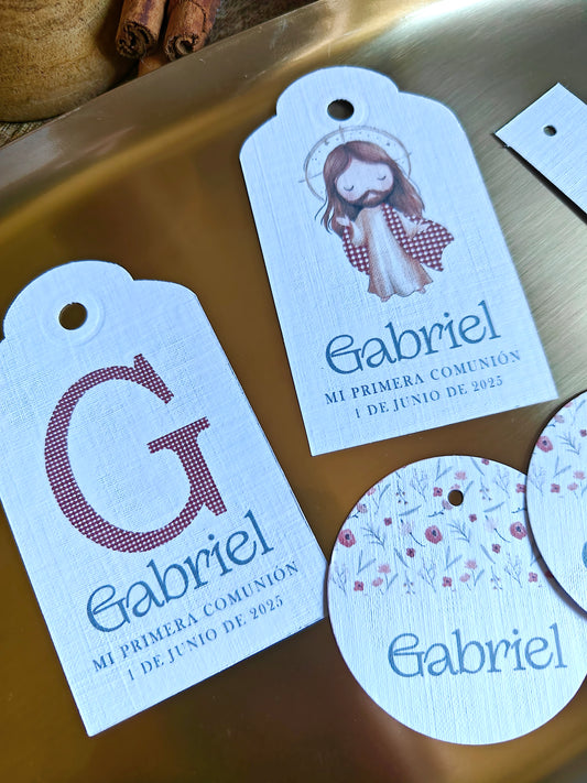 Pack Etiquetas personalizadas Comunión COLECCIÓN NIÑO JESÚS
