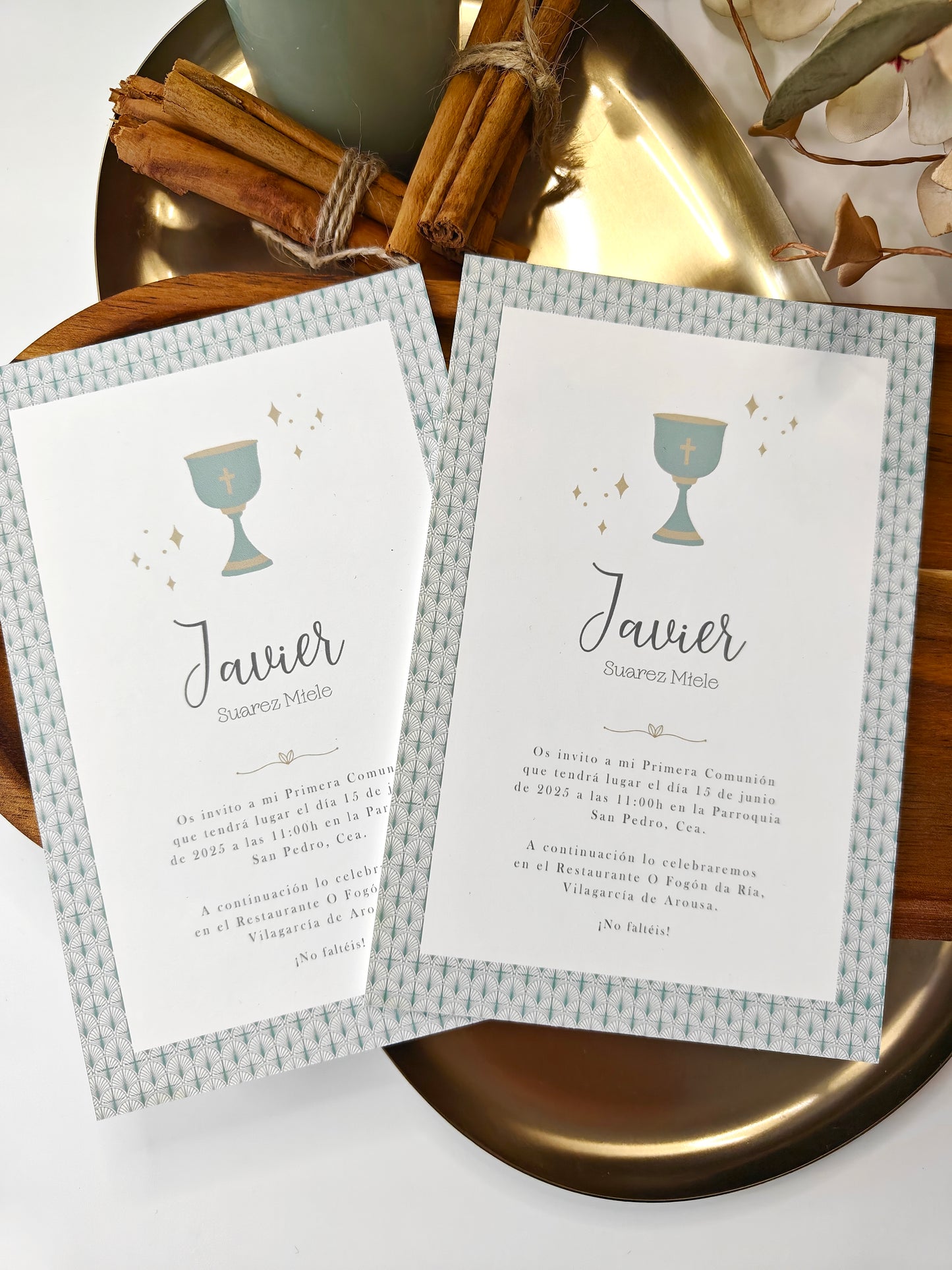 Invitación impresa personalizada Comunón COLECCIÓN IMAGINE CALIZ