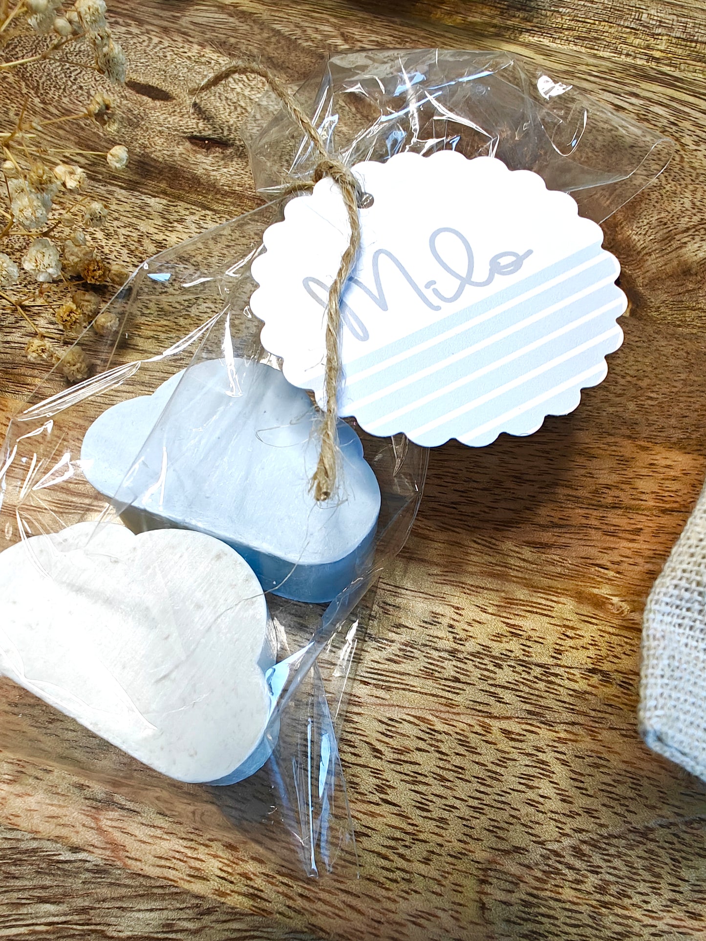 Jabón formas artesanal pack x 2 personalizado, Bautizo COLECCCIÓN BALLÓN