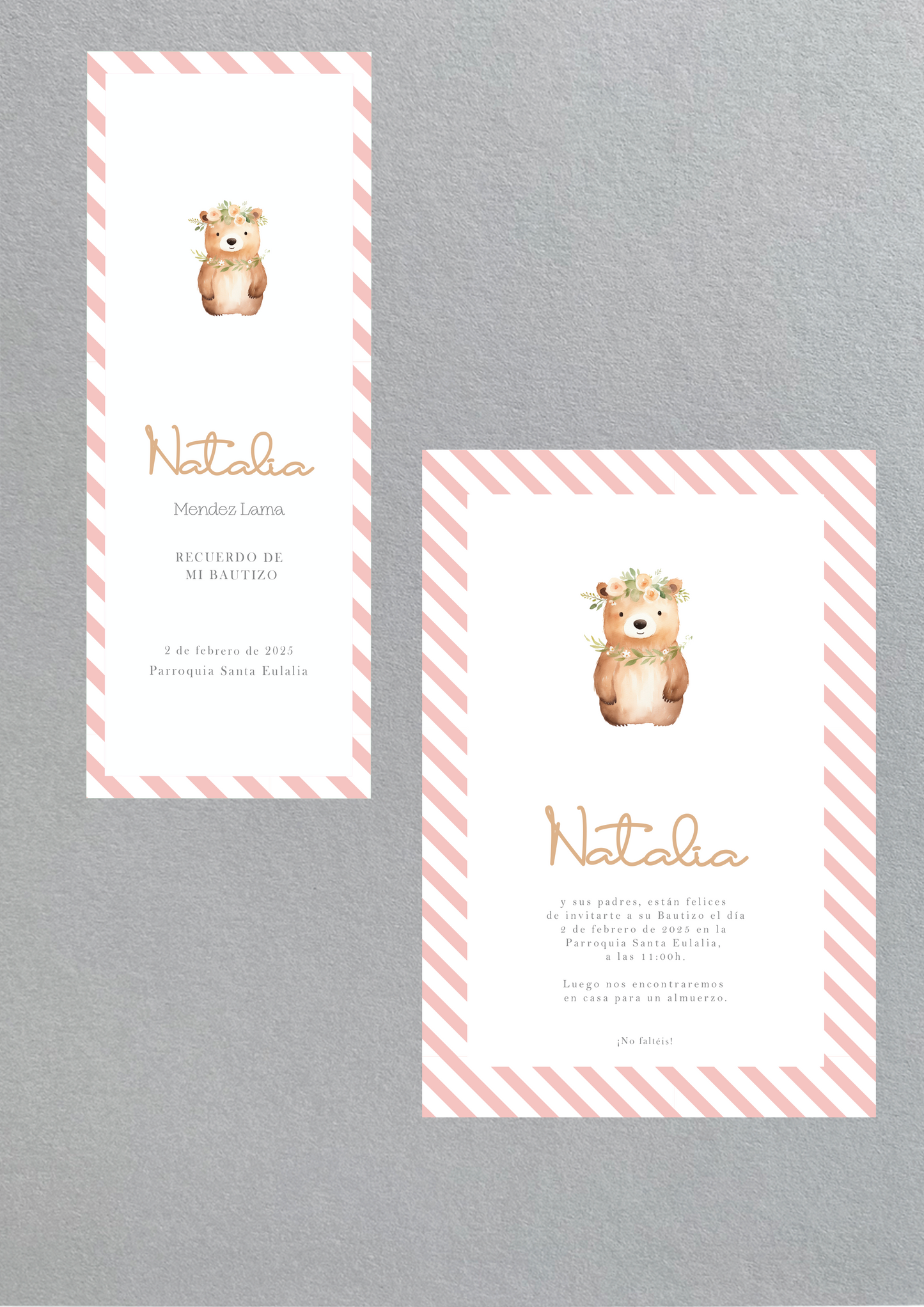 PACK decoración, papelería y detalles BAUTIZO