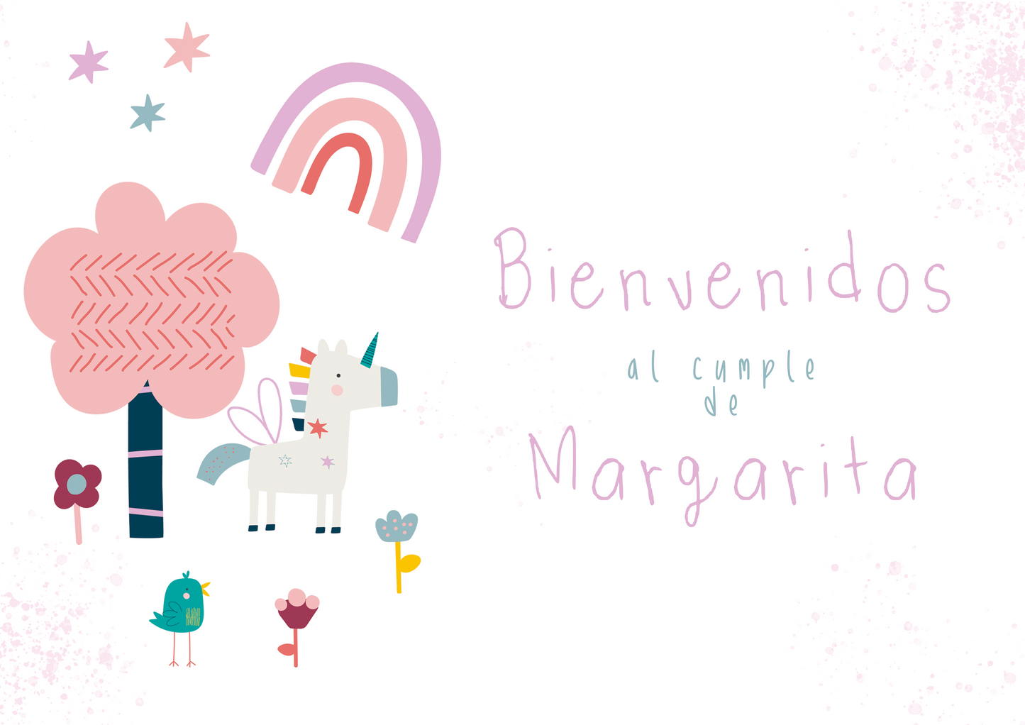 Láminas x 2 Bienvenidos y Rincón dulce personalizadas Festejos y cumpleaños