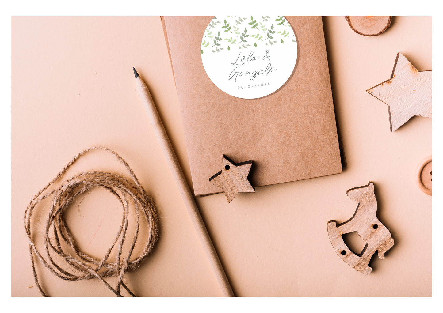 Libreta personalizada para detalles de regalo para comunion, bautizos o eventos varios.